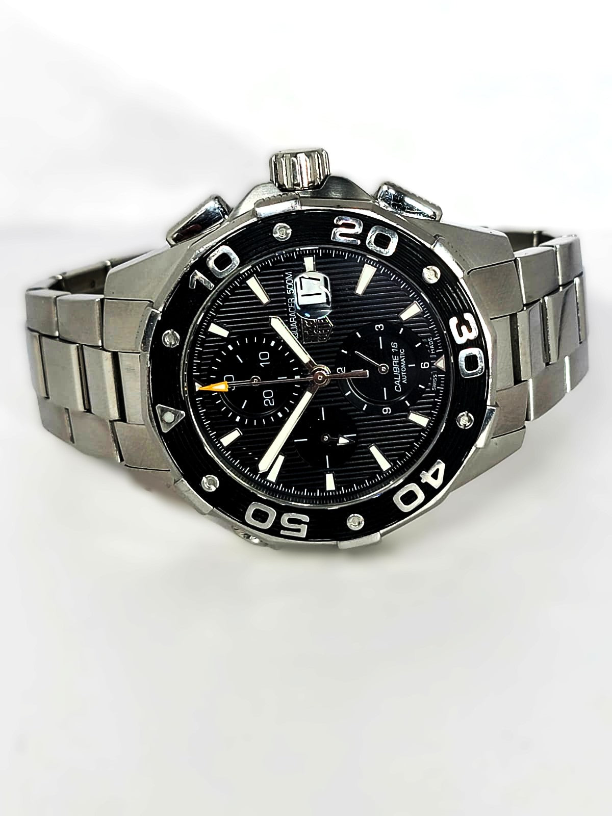 Tag Heuer Aquaracer CAJ2110 Automatic Chronograph Dive Sport Wrist Watch w/Box