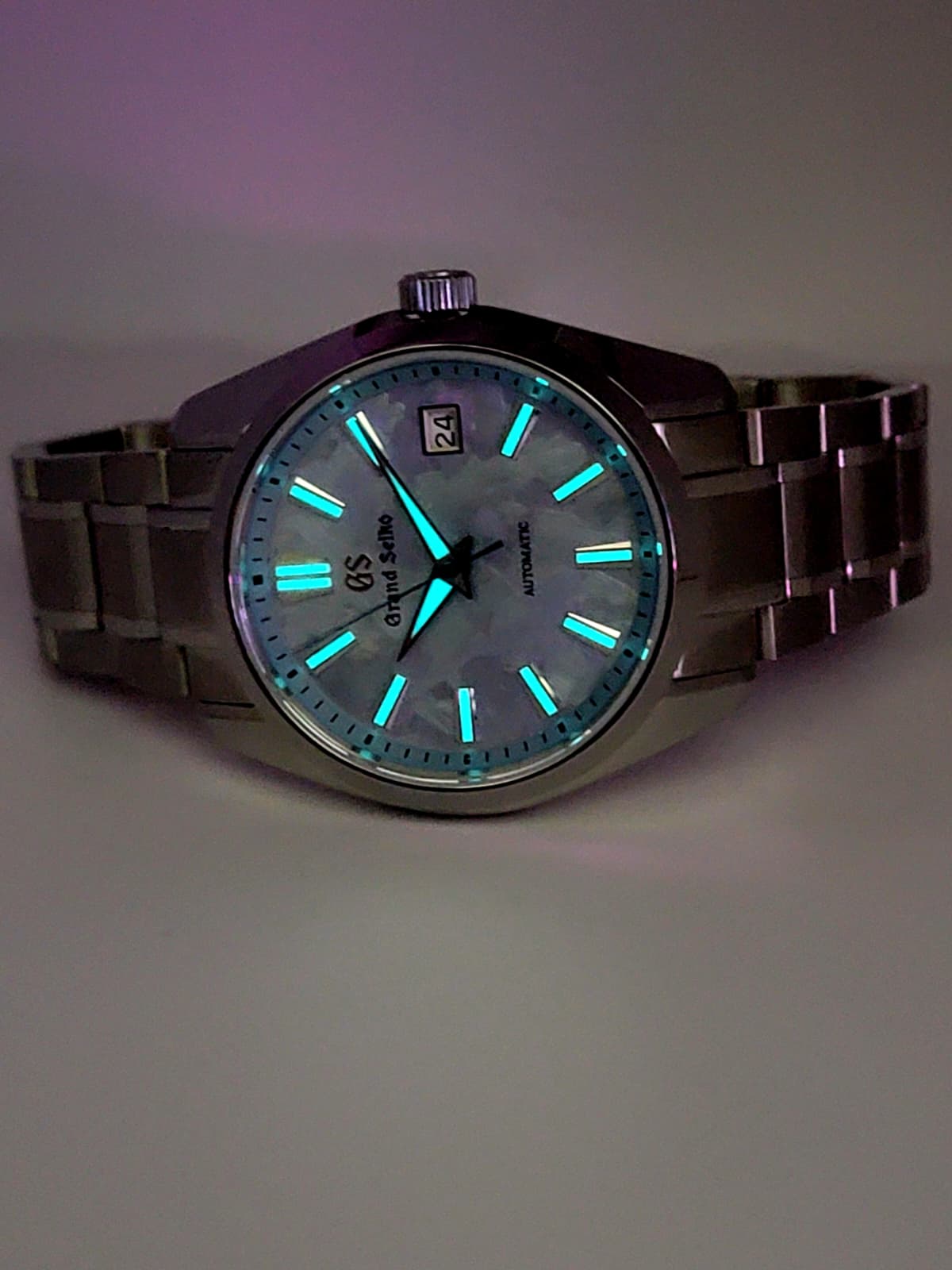 **CUSTOM VIP MOD** (GRAND SEIKO HERITAGE GMT) ROYAL BLUE DIAL, SS BRACELET, NH34GMT AUTOMATIC NEW **IN STOCK, SERIOUS INQUIRIES ONLY PLEASE!**