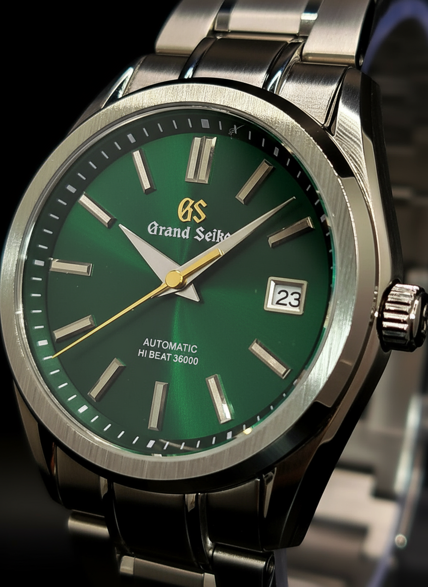 CUSTOM MOD GRAND SEIKO - HERITAGE - GREEN AND GOLD - AUTOMATIC WATCH