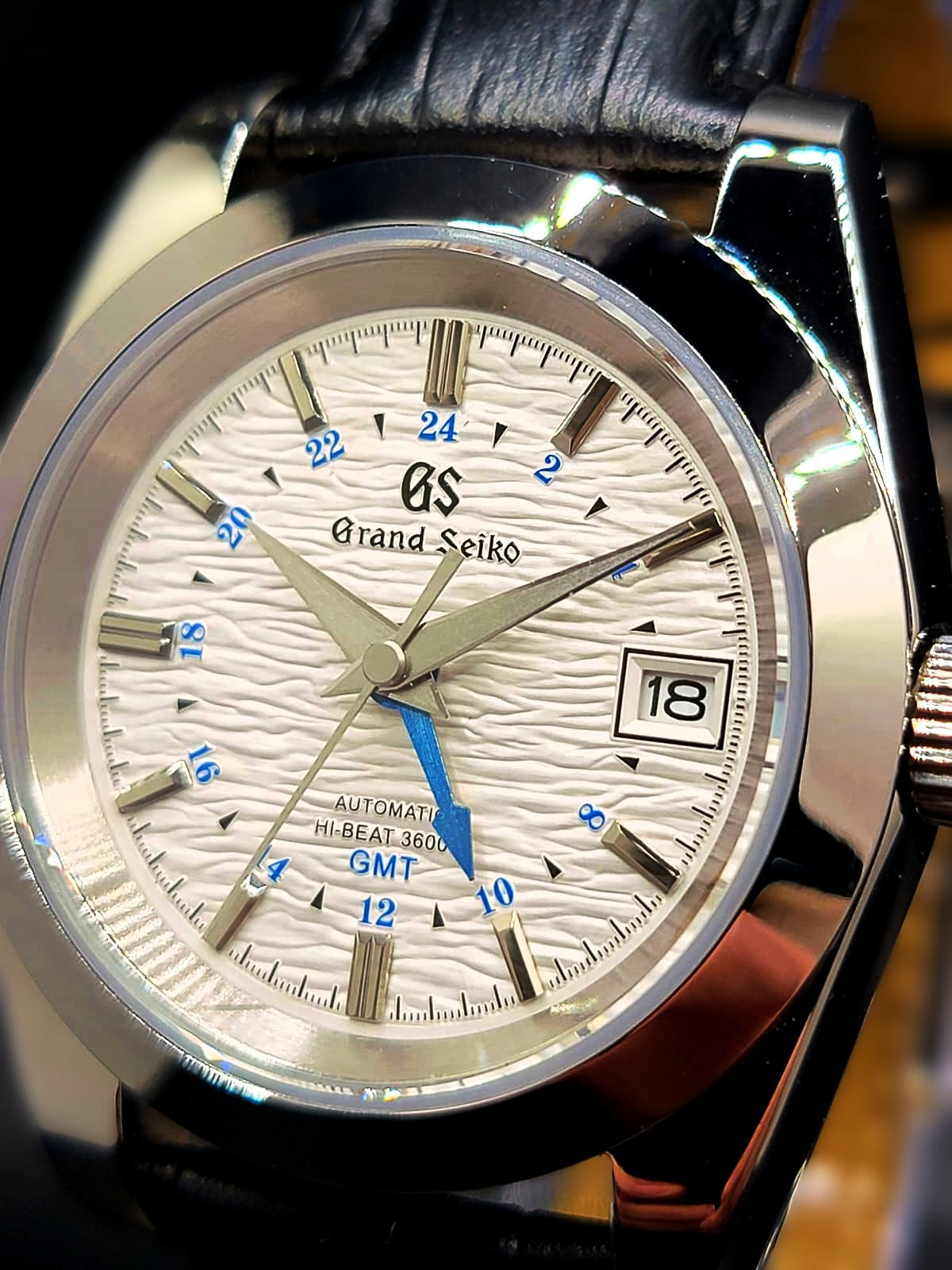 CUSTOM MOD Grand Seiko Heritage White Textured GMT