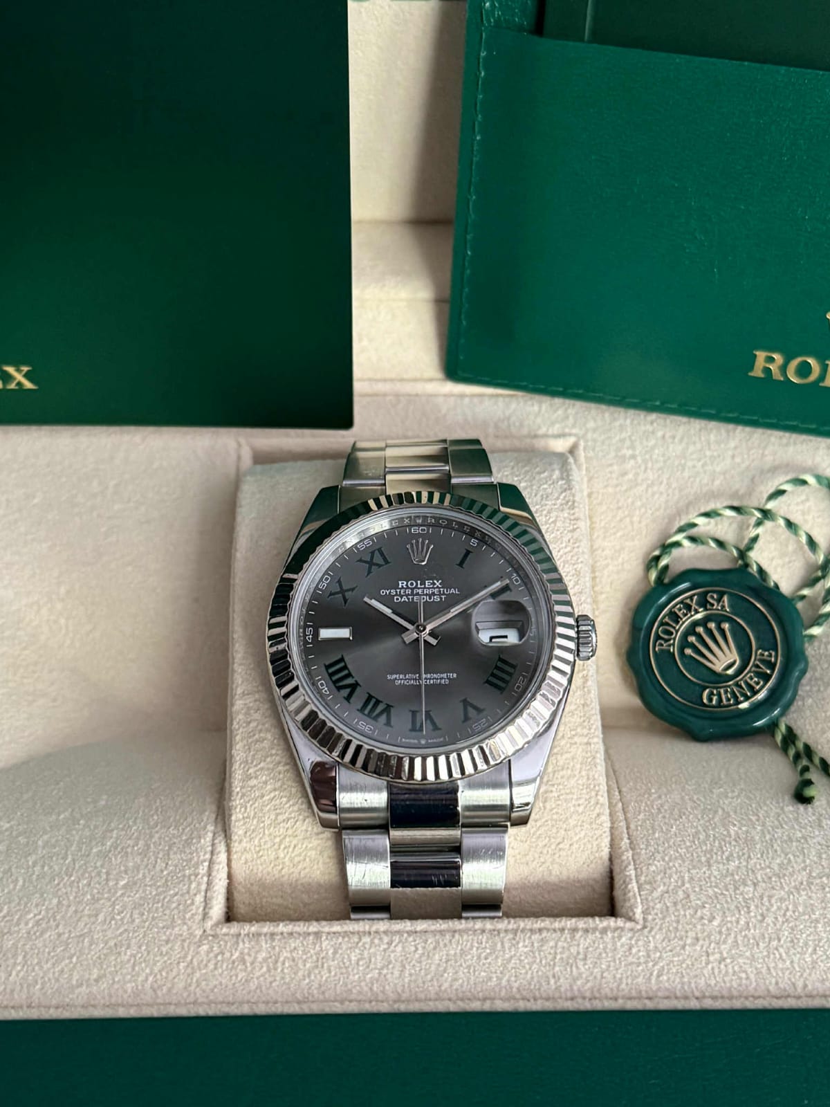 Rolex Datejust 41, Oystersteel and 18k White Gold, 41mm, Ref# 126334-0021