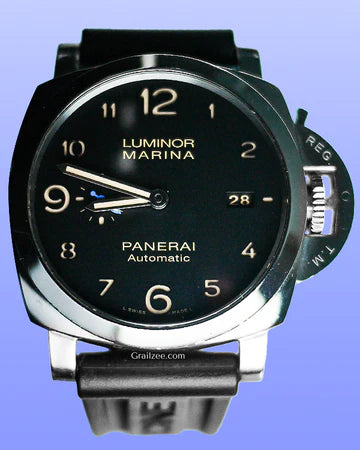 Panerai Luminor Marina 1950 3 Days 44MM Black Dial Rubber Strap (PAM01359)