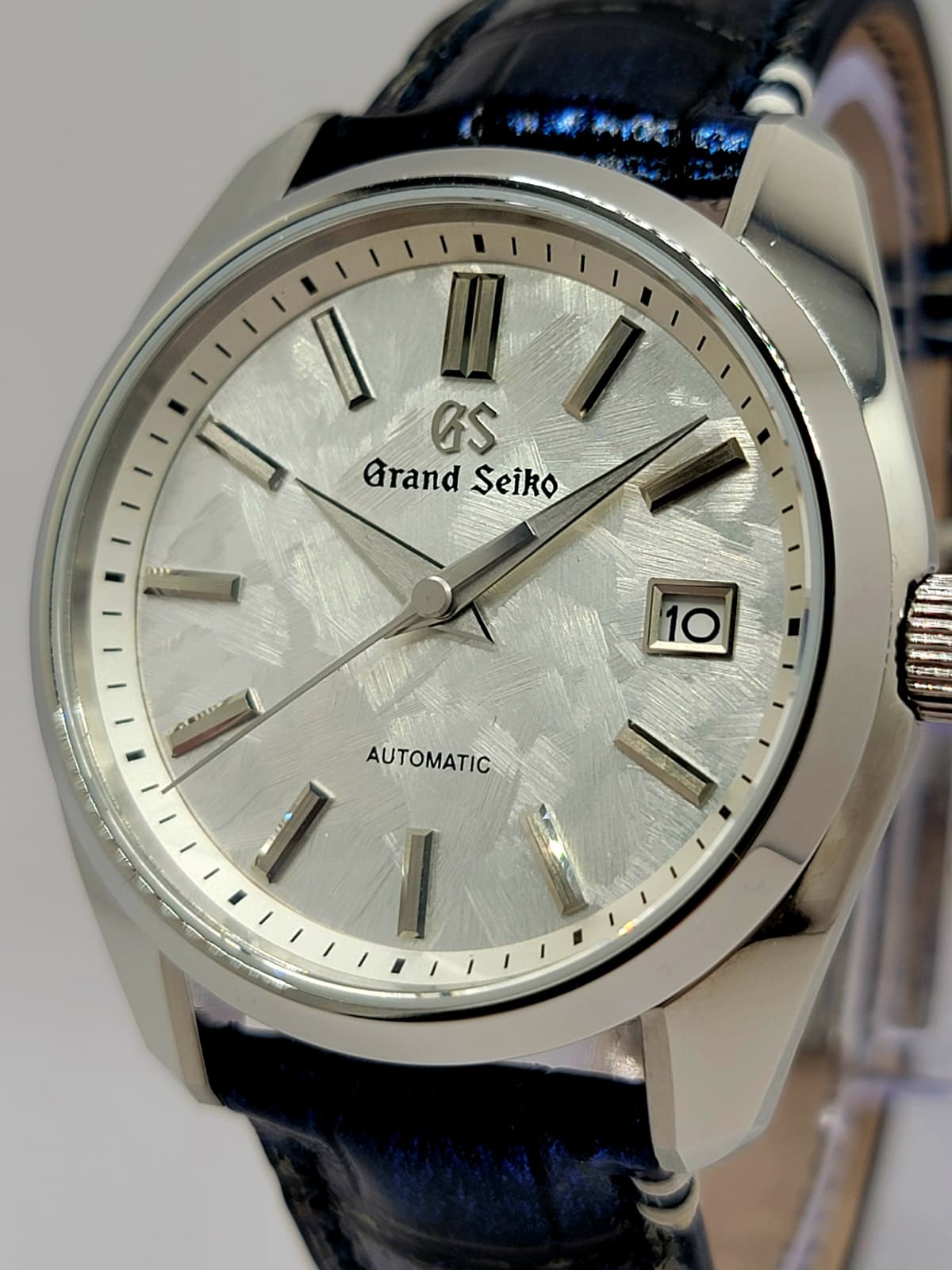 CUSTOM MOD Grand Seiko Shunbun Series with L.E. Hand Made Galaxy Blue Leather - Automatic