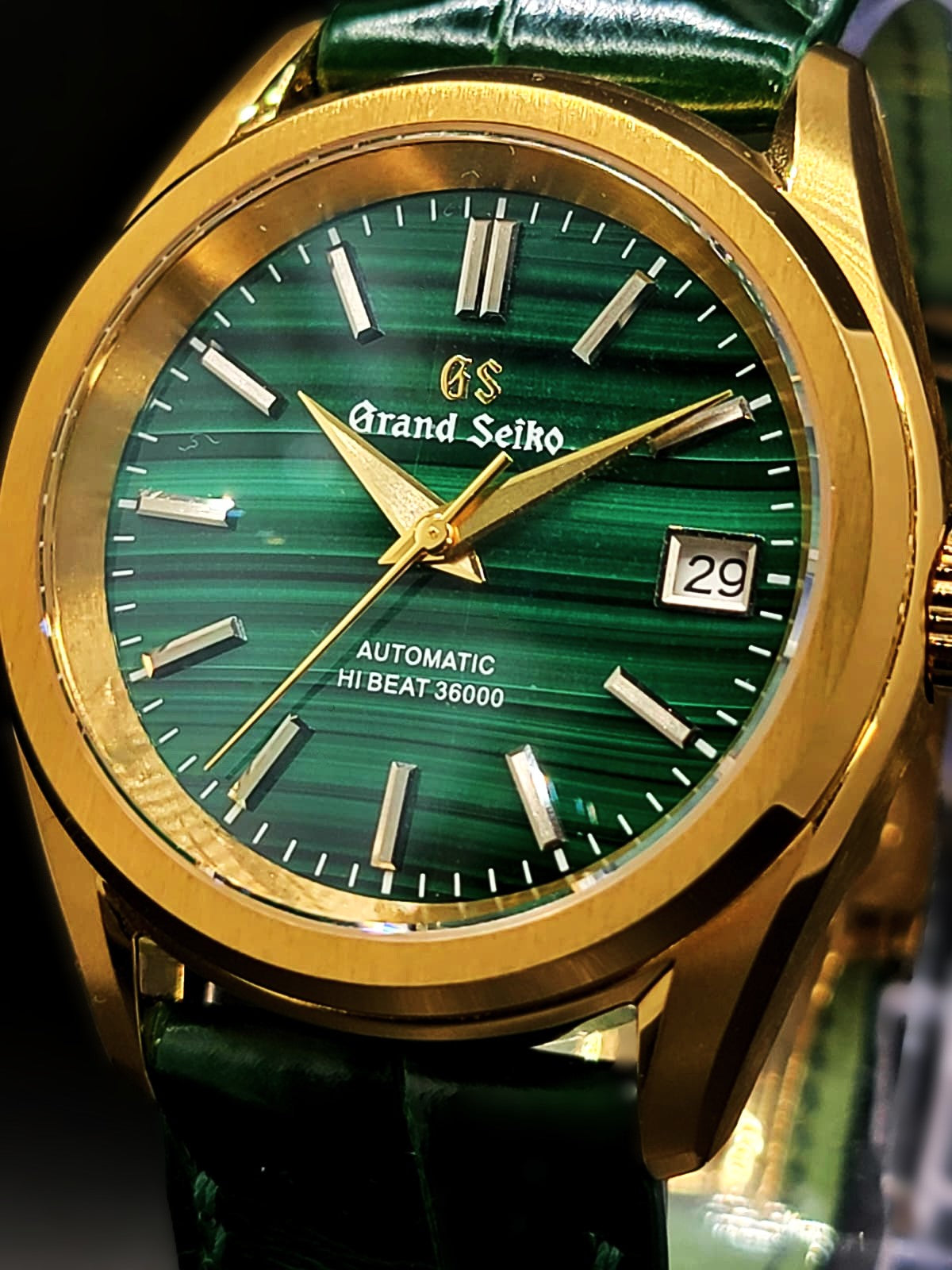 **BRAND NEW PREMIER** CUSTOM MOD 38MM (GRAND SEIKO NATURES GREENSCAPE) NATURAL STONE DIAL AUTOMATIC NEW **BUILD TO ORDER, SERIOUS INQUIRES ONLY PLEASE**