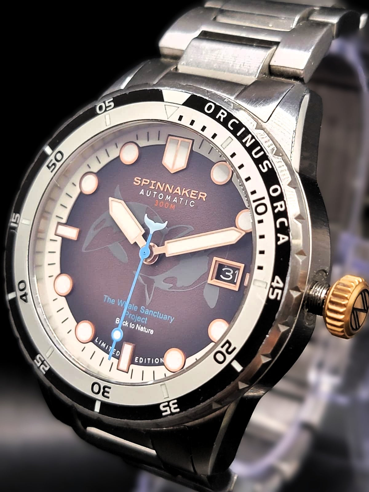 Spinnaker Hass Automatic Whale Sanctuary Project Limited Edition