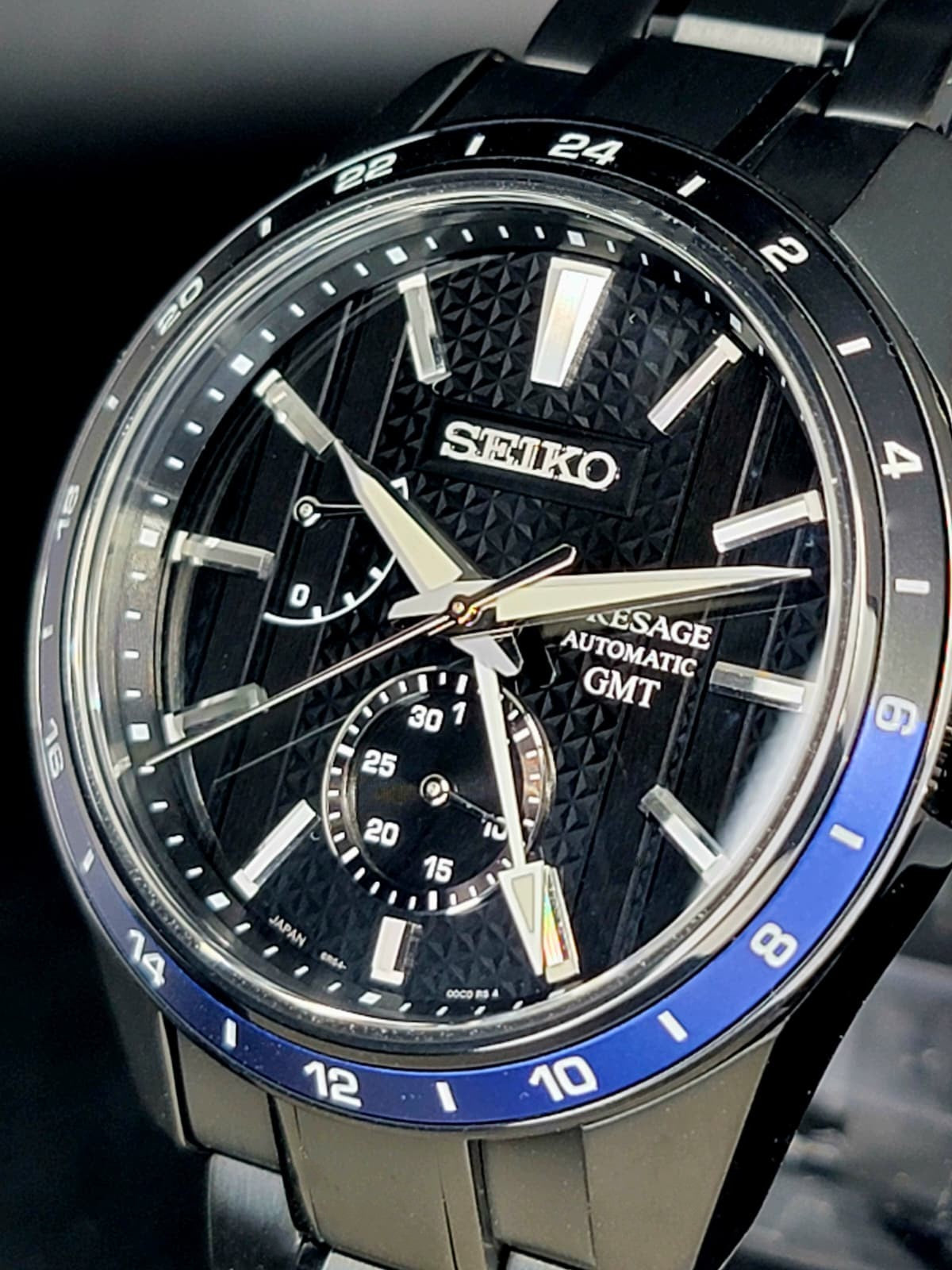 Seiko Presage Sharp Edged Series Zero Halliburton Limited Edition automatic GMT watch (ref. SPB271J1). #40/600