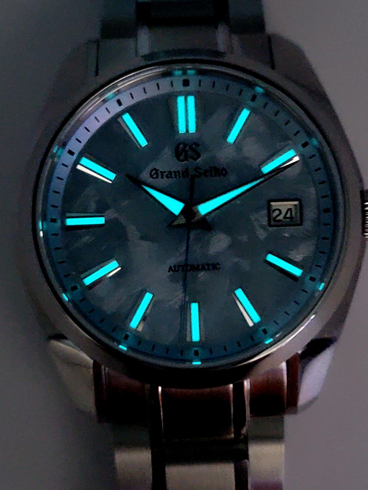 **CUSTOM VIP MOD** (GRAND SEIKO HERITAGE GMT) ROYAL BLUE DIAL, SS BRACELET, NH34GMT AUTOMATIC NEW **IN STOCK, SERIOUS INQUIRIES ONLY PLEASE!**