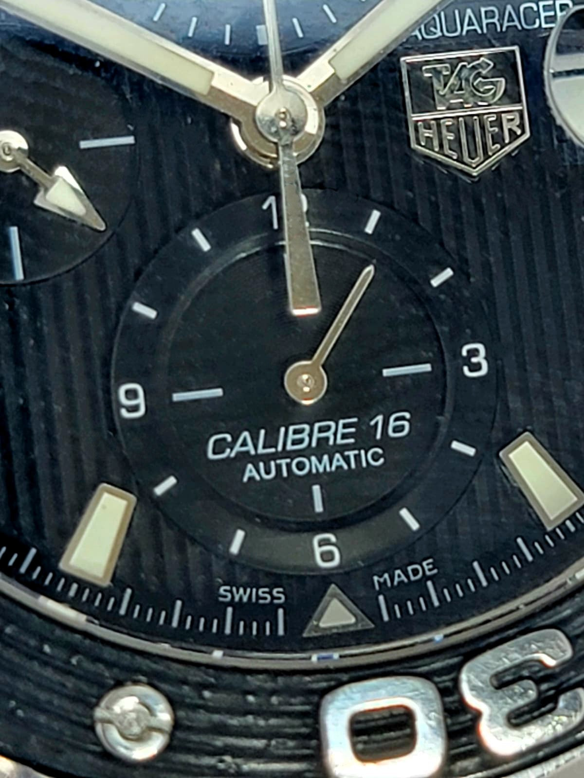 Tag Heuer Aquaracer CAJ2110 Automatic Chronograph Dive Sport Wrist Watch w/Box