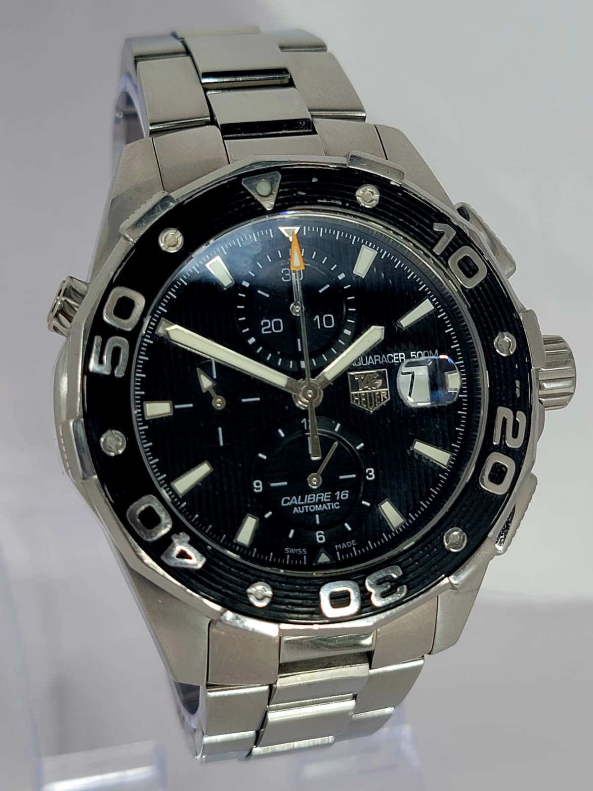 Tag Heuer Aquaracer CAJ2110 Automatic Chronograph Dive Sport Wrist Watch w/Box