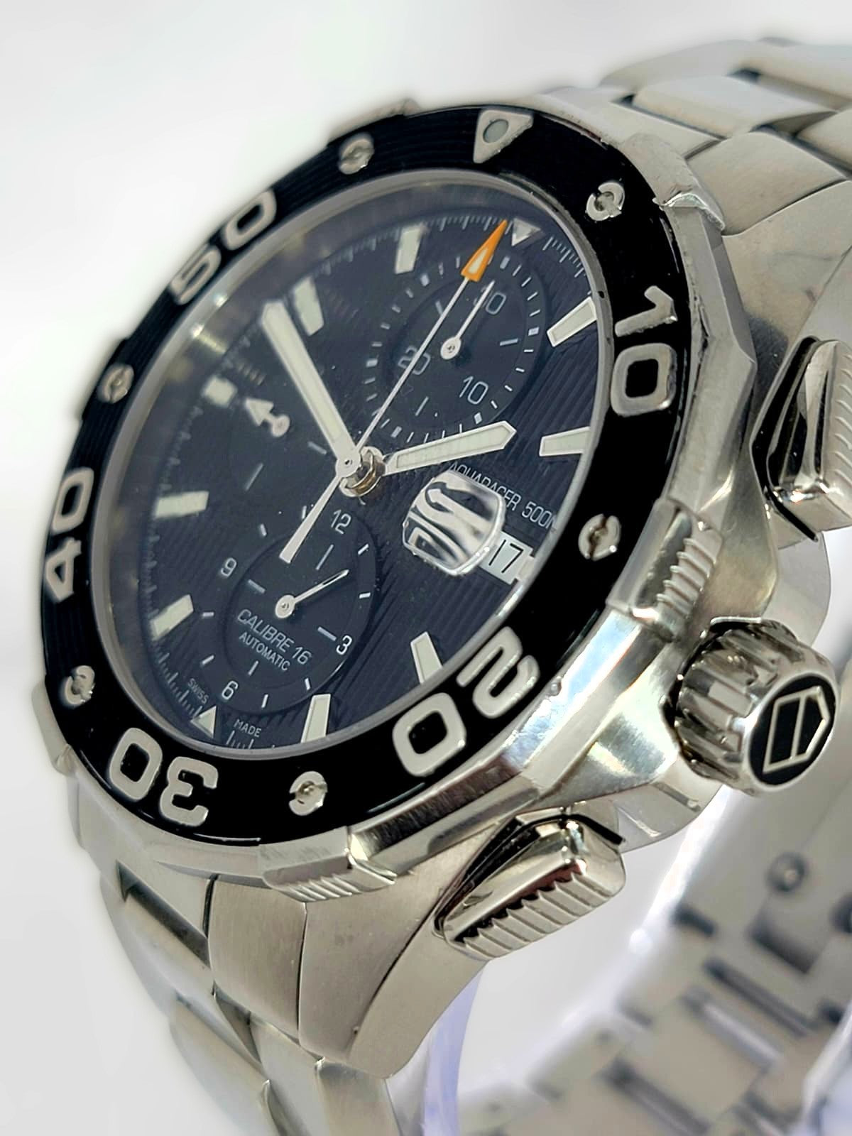 Tag Heuer Aquaracer CAJ2110 Automatic Chronograph Dive Sport Wrist Watch w/Box