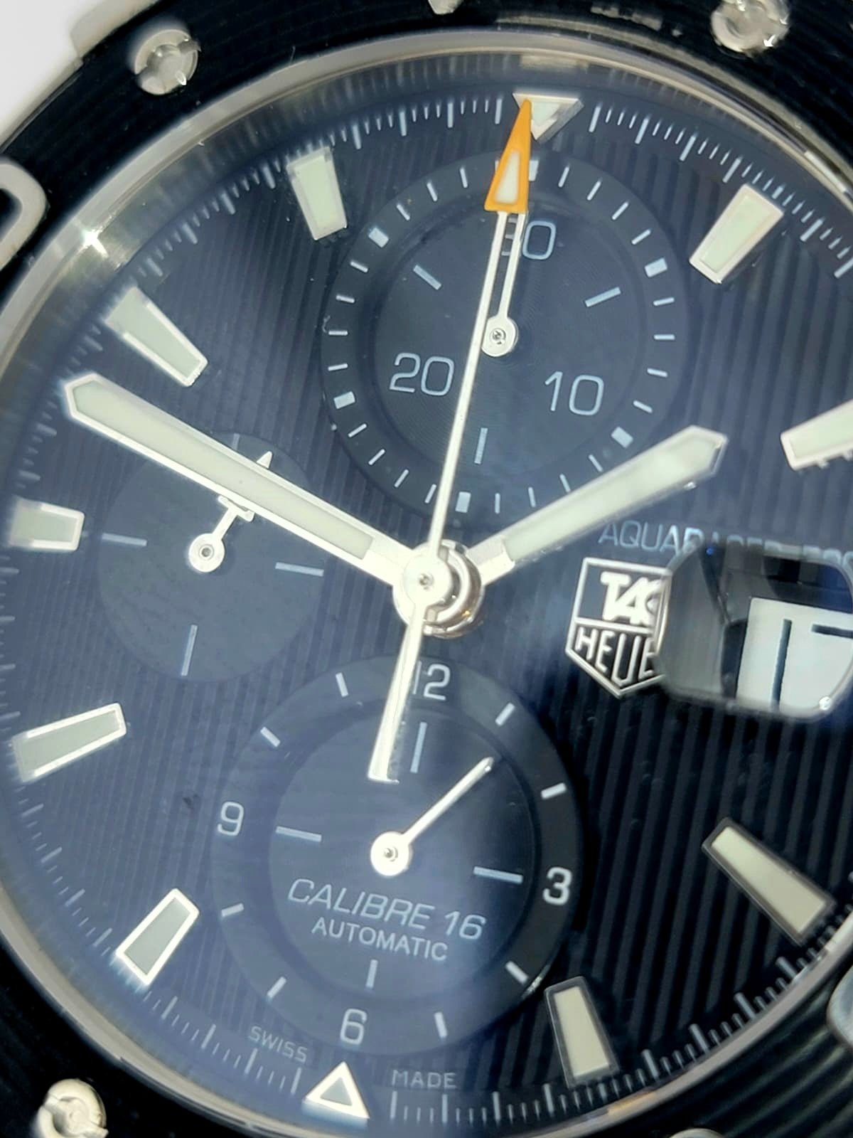 Tag Heuer Aquaracer CAJ2110 Automatic Chronograph Dive Sport Wrist Watch w/Box