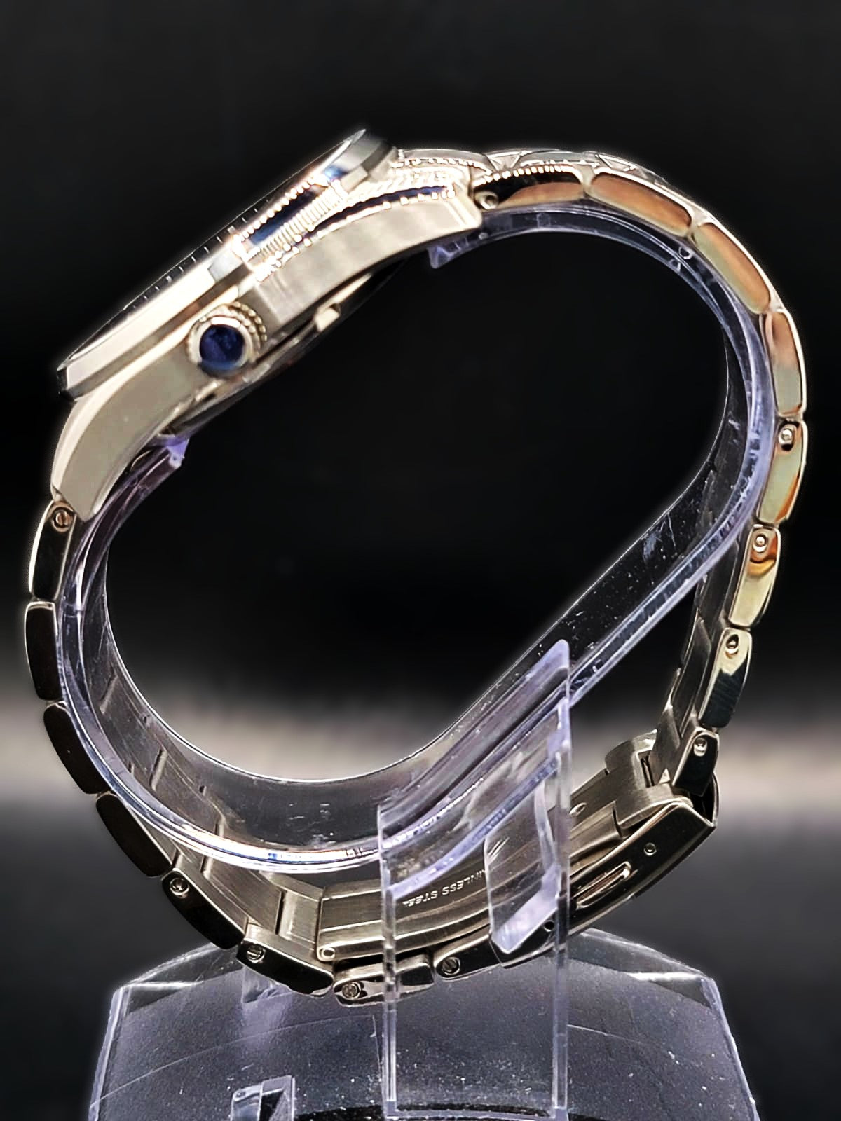 CUSTOM MOD GRAND SEIKO - HERITAGE - BLACK AND GOLD - AUTOMATIC WATCH