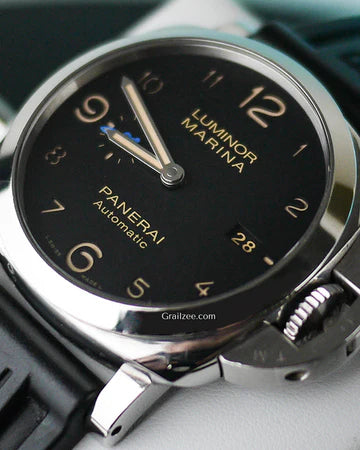 Panerai Luminor Marina 1950 3 Days 44MM Black Dial Rubber Strap (PAM01359)