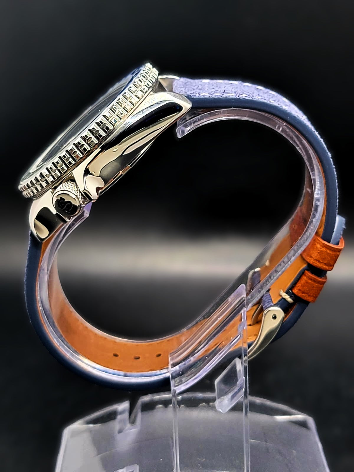 SEIKO MOD BLUE AND GRAY DIAL WITH BLUE JEANS BAND