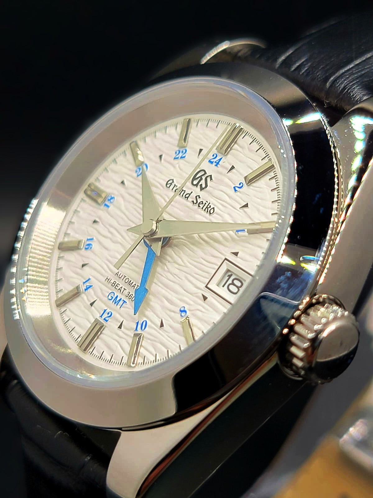 CUSTOM MOD Grand Seiko Heritage White Textured GMT