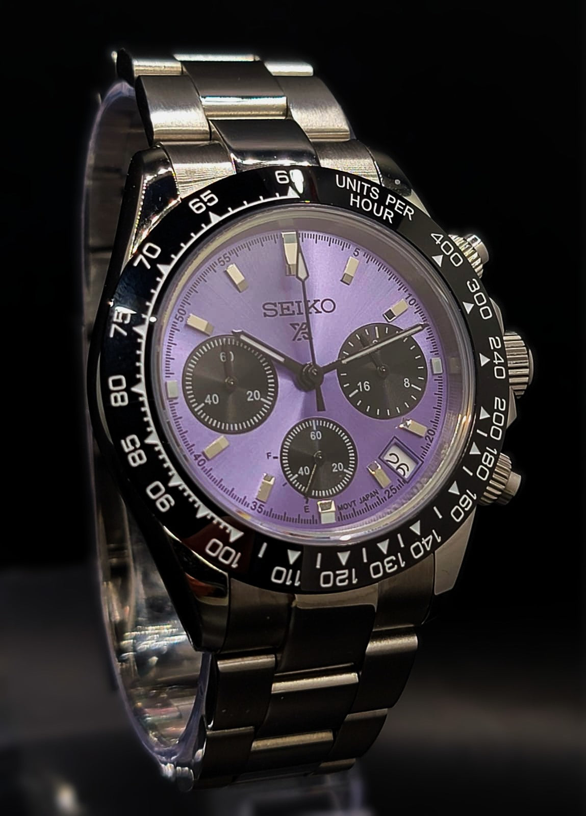 SEIKO MOD Prospex Speedtimer Chronograph - PURPLE FACE FOR TOKYO 25 L.E.