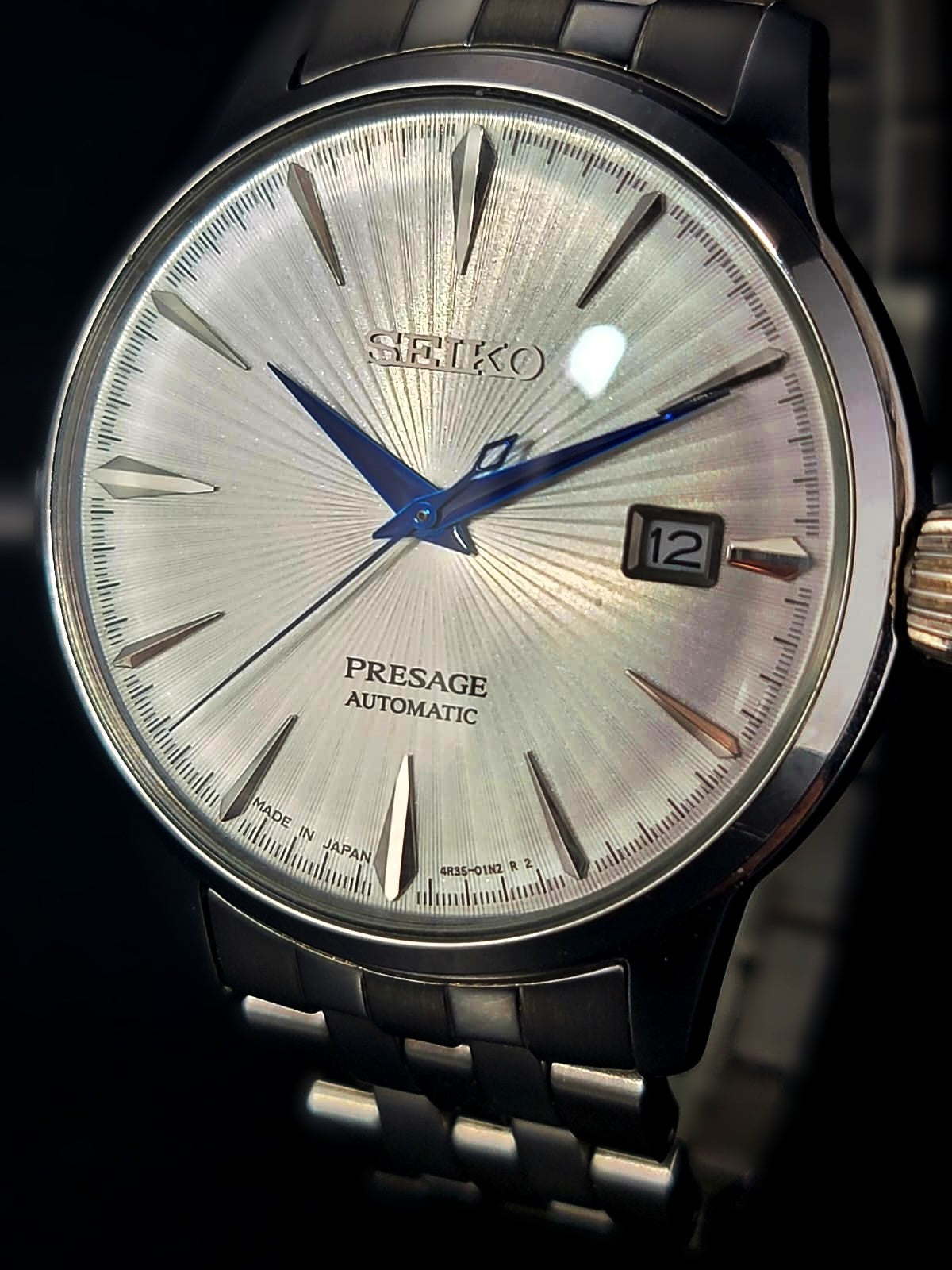 Seiko Presage Automatic Silver Dial Stainless Steel Men's Watch SRPB77