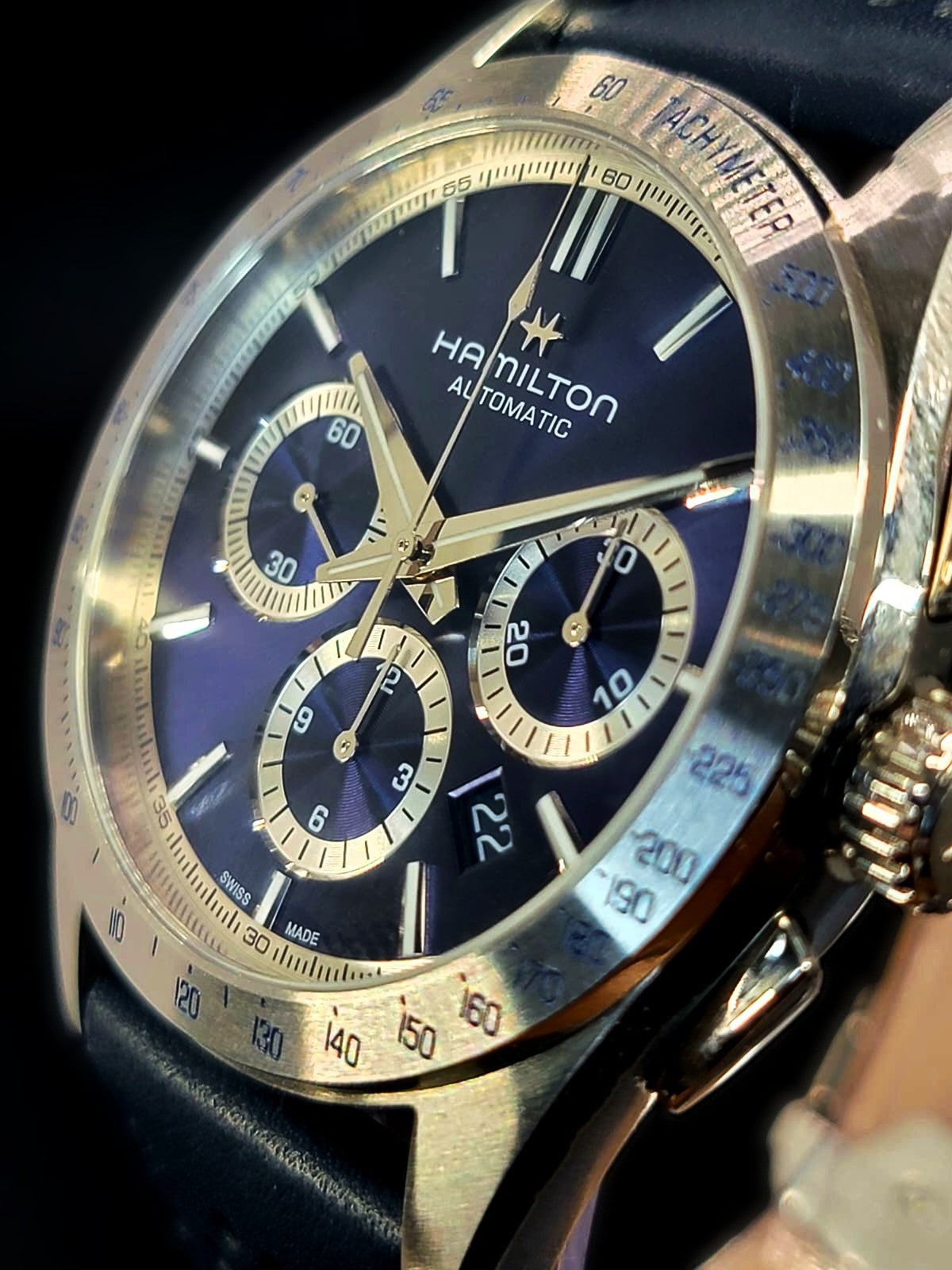 Hamilton Jazzmaster Performer Auto Chrono Blue Dial Watch, 42mm