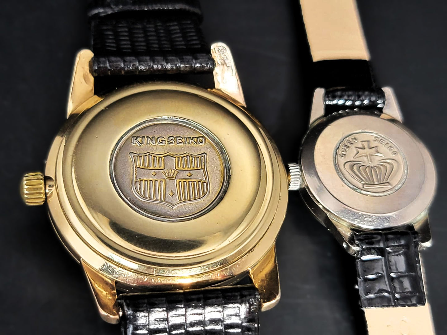 NEAR MINT 1965 King Seiko and Queen Seiko SET from Tokyo's Flagship Store Waco - Seiko Store