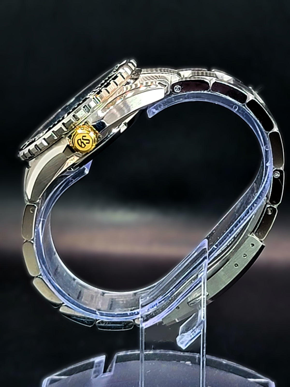 CUSTOM PREMIER MOD GRAND SEIKO - NAVY AND GOLD - NH35 AUTOMATIC