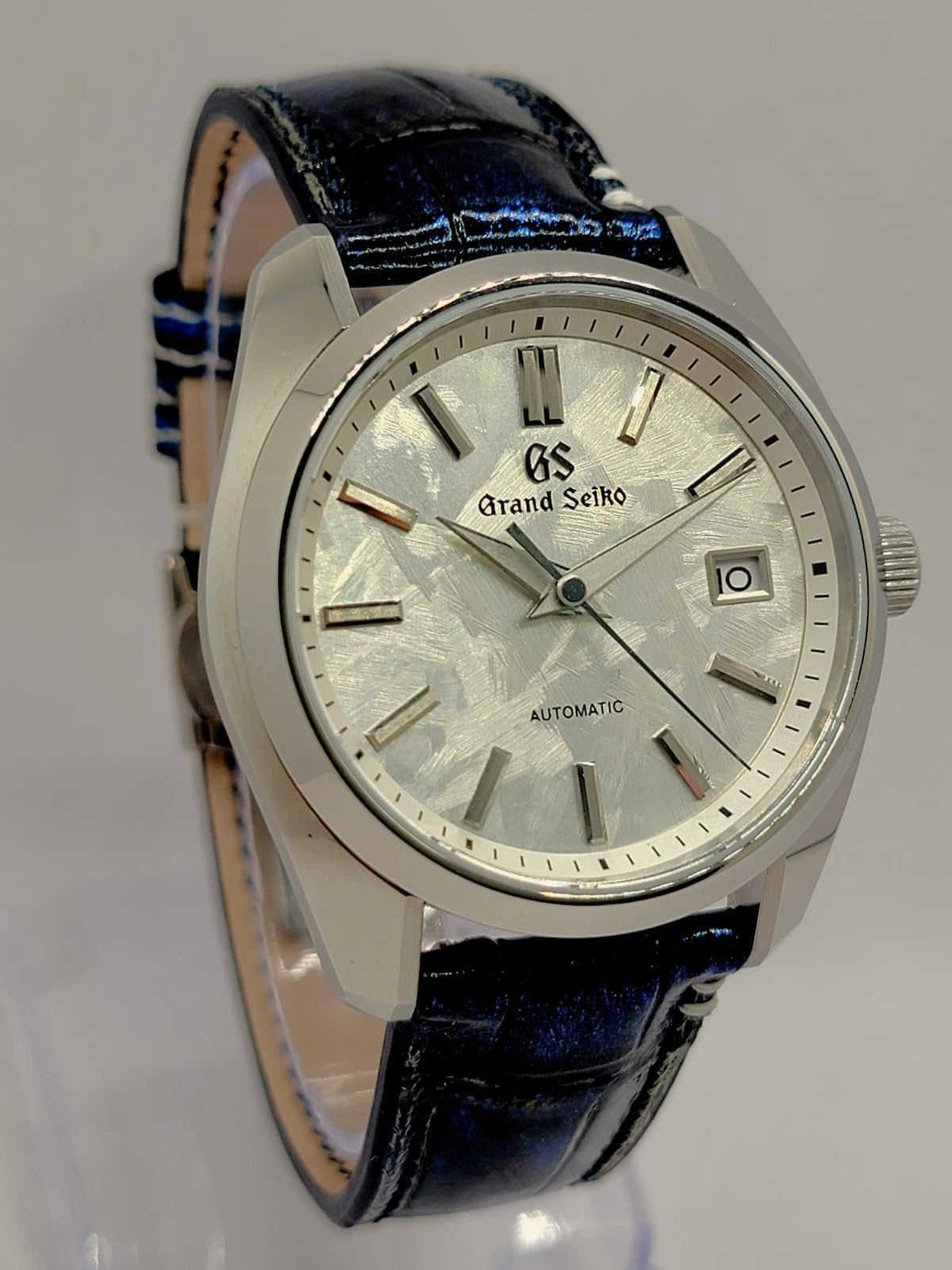 CUSTOM MOD Grand Seiko Shunbun Series with L.E. Hand Made Galaxy Blue Leather - Automatic