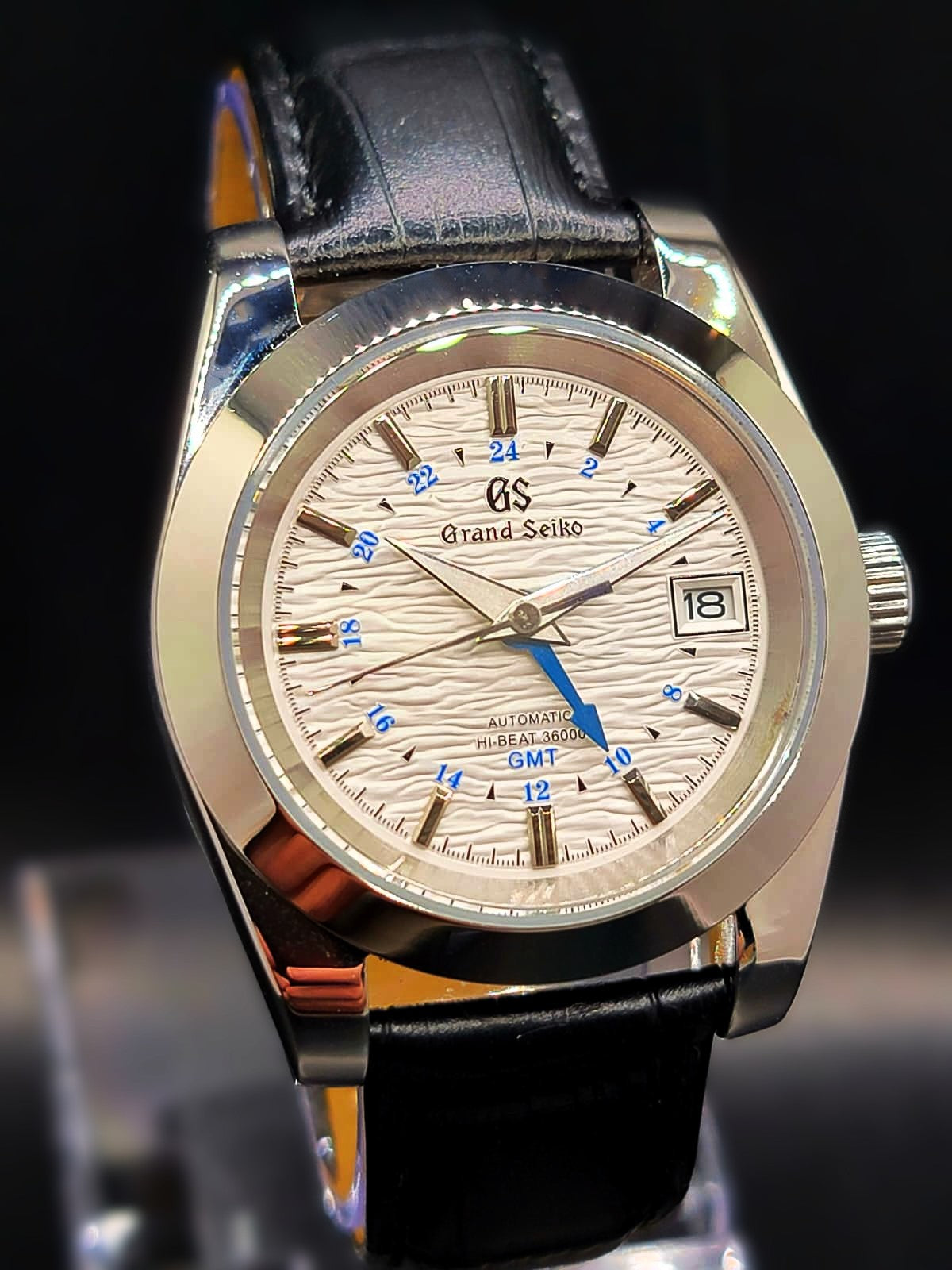 CUSTOM MOD Grand Seiko Heritage White Textured GMT