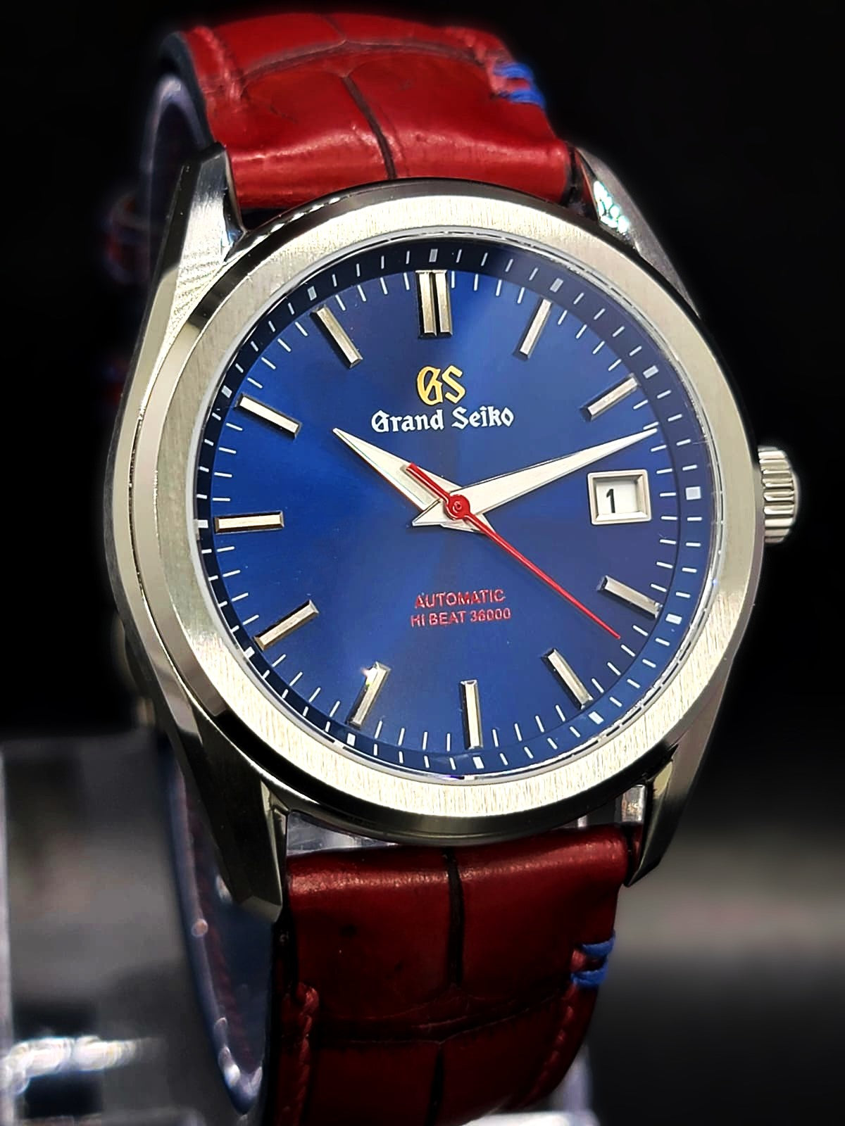 CUSTOM PREMIER MOD GRAND SEIKO - SUPERMAN L.E.- H.Q. CUSTOM HAND-MADE LEATHER