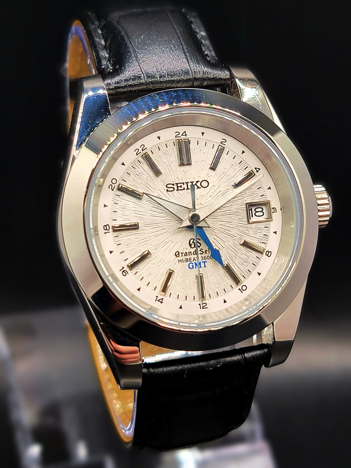 CUSTOM MOD Seiko Grand Seiko Heritage White Textured GMT