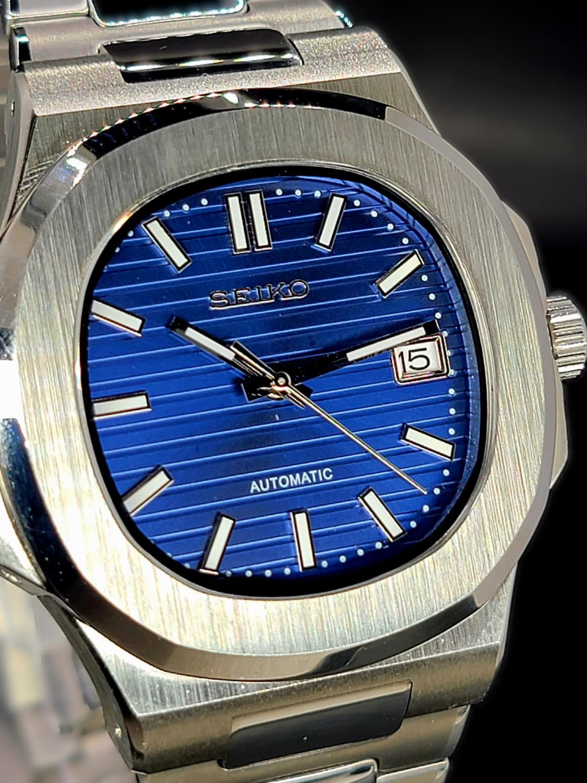 CUSTOM SEIKO NAUTILUS MOD WATCH Automatic Movement