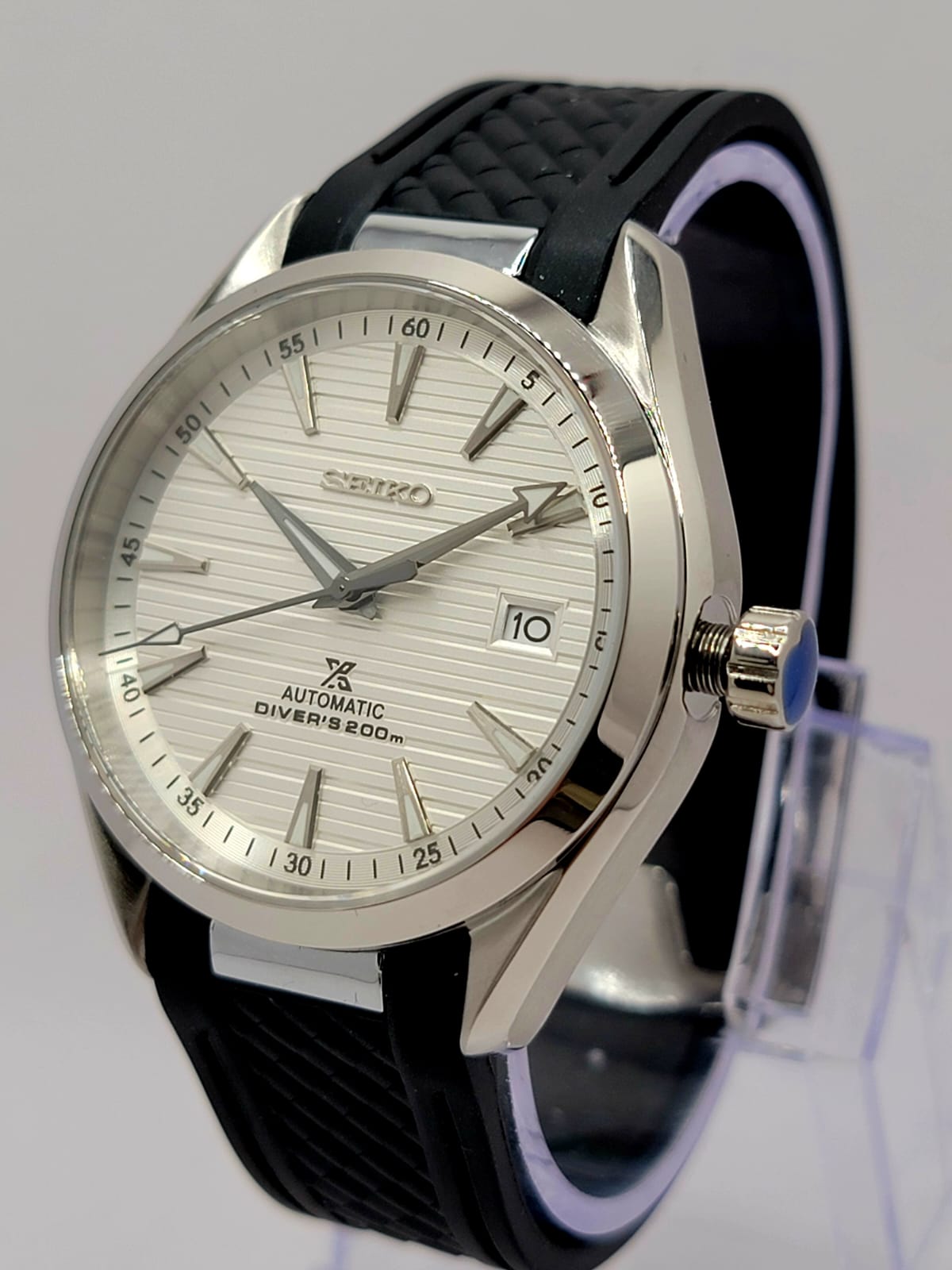 CUSTOM MOD SEAMASTER AQUA TERRA WHITE DAIL AUTOMATIC NH35 MOVEMENT NEW