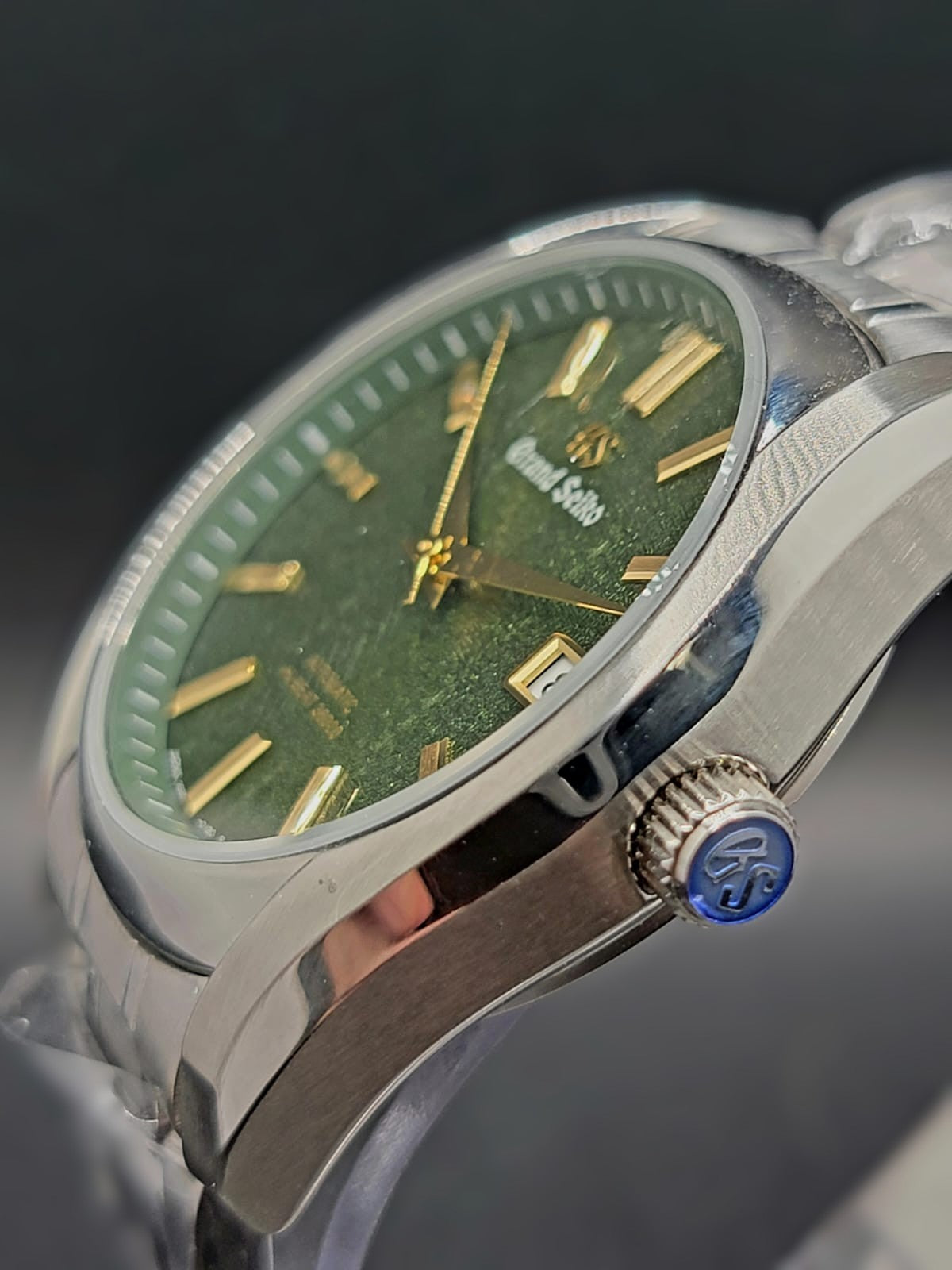 CUSTOM MOD (GRAND SEIKO HERITAGE ) GREEN AUTOMATIC NH35A MOVEMENT W/ OPEN BACK NEW