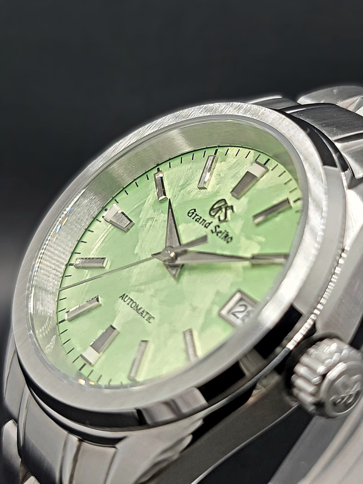 **LIMITED RUN** CUSTOM MOD GRAND SEIKO SHUNBUN - SPRING GREEN 38MM NH35 AUTO EXHIBITION CASEBACK **IN STOCK, SERIOUS INQUIRIES ONLY PLEASE!**