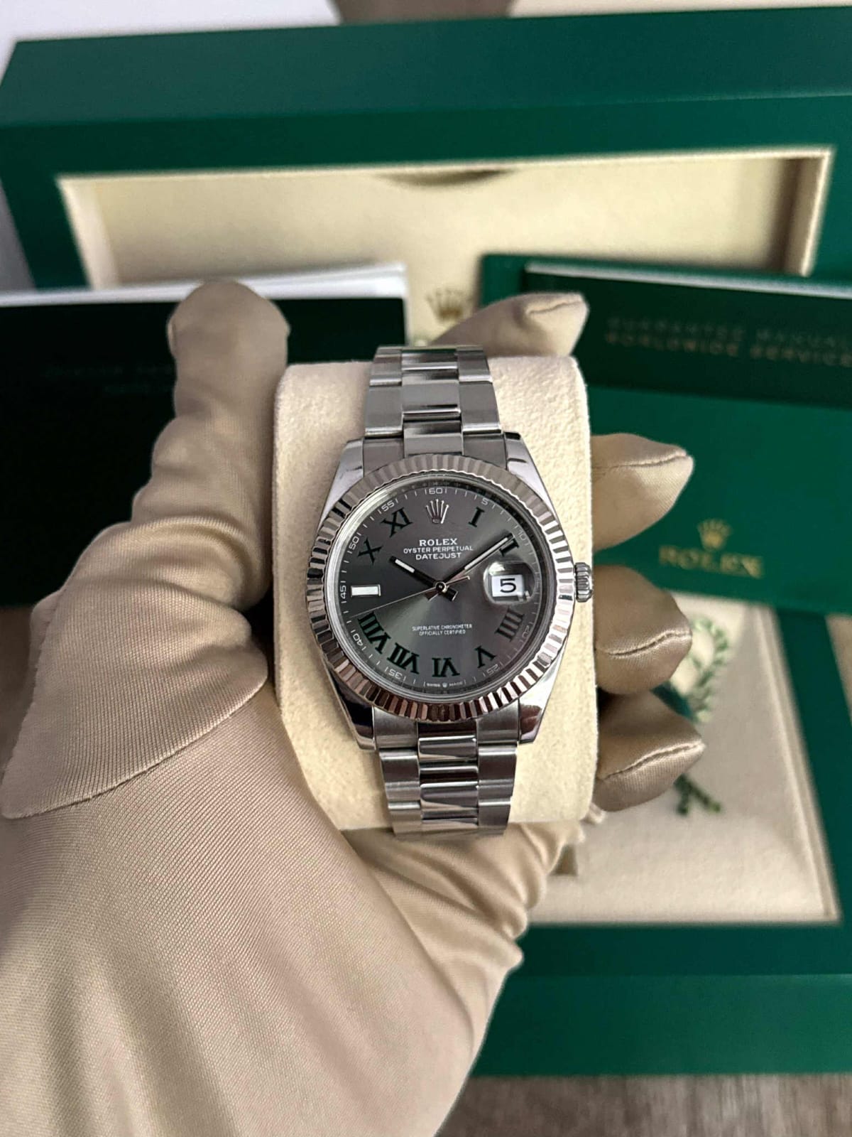 Rolex Datejust 41, Oystersteel and 18k White Gold, 41mm, Ref# 126334-0021