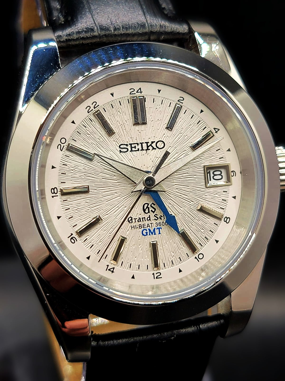 CUSTOM MOD Seiko Grand Seiko Heritage White Textured GMT