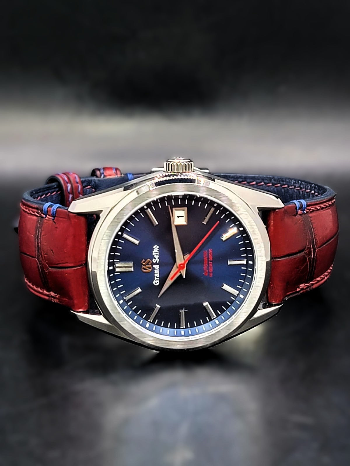 CUSTOM PREMIER MOD GRAND SEIKO - SUPERMAN L.E.- H.Q. CUSTOM HAND-MADE LEATHER