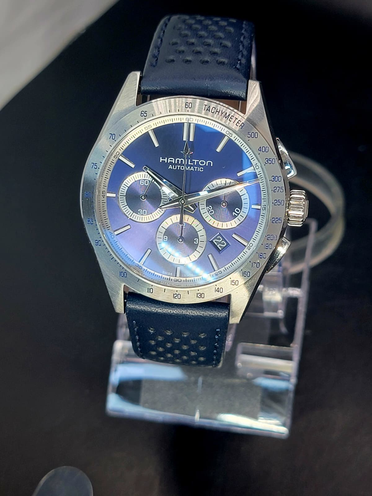 Hamilton Jazzmaster Performer Auto Chrono Blue Dial Watch, 42mm