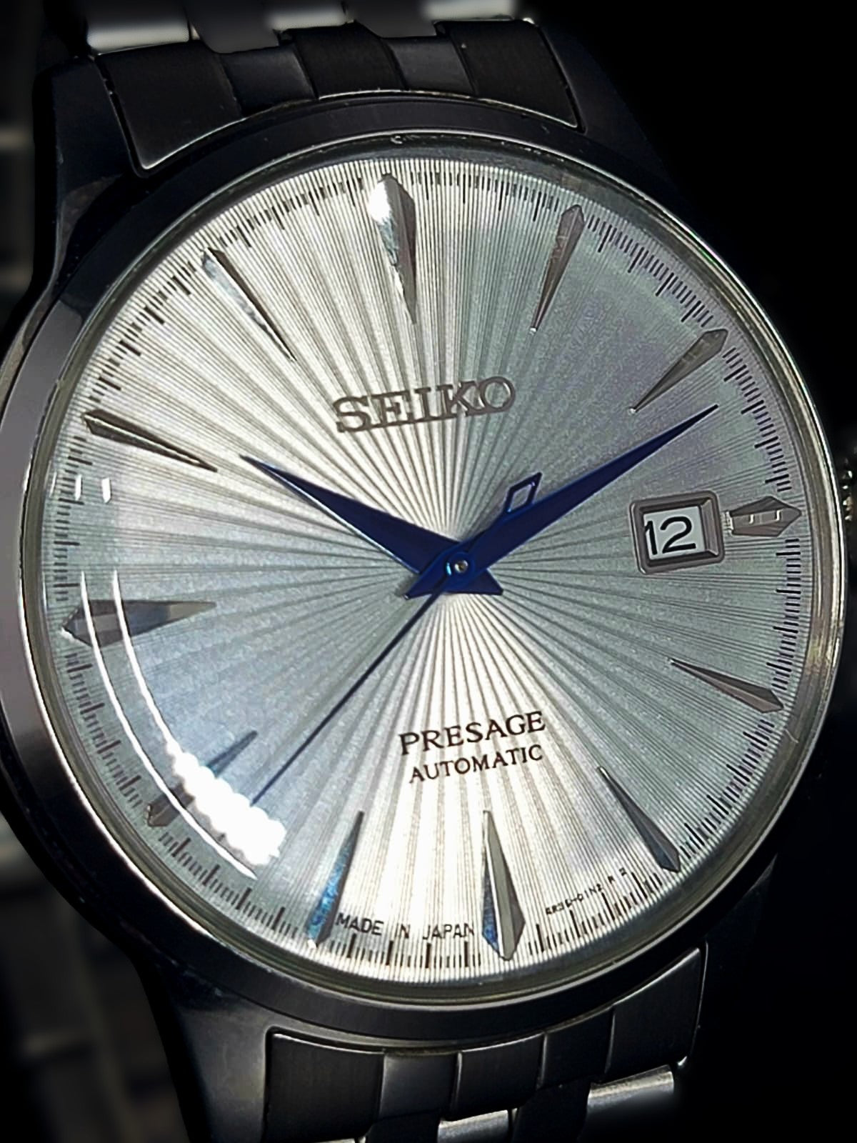 Seiko Presage Automatic Silver Dial Stainless Steel Men's Watch SRPB77