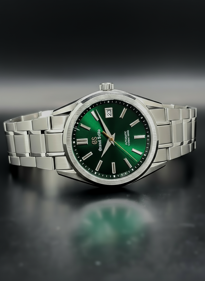 CUSTOM MOD GRAND SEIKO - HERITAGE - GREEN AND GOLD - AUTOMATIC WATCH
