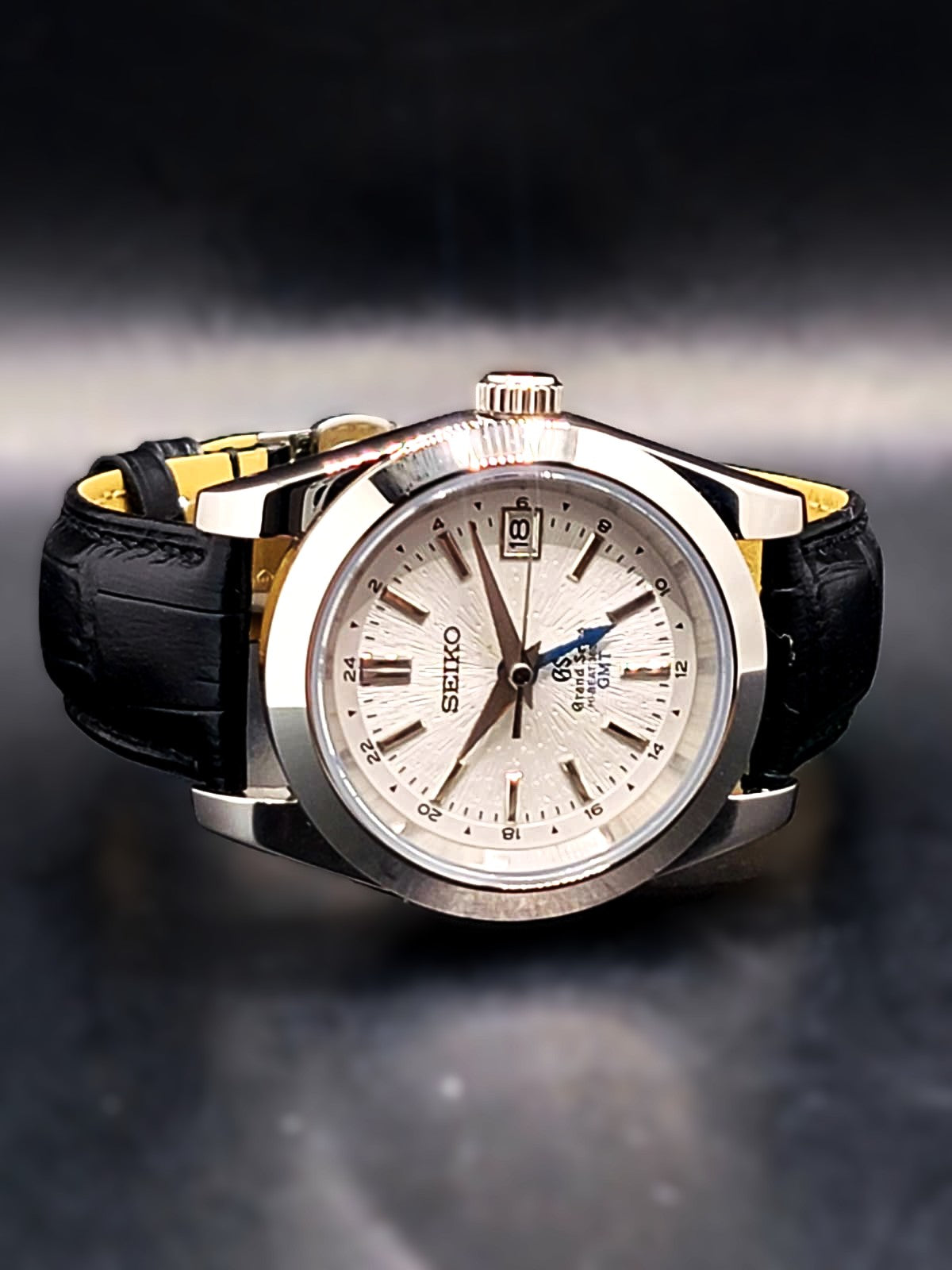 CUSTOM MOD Seiko Grand Seiko Heritage White Textured GMT