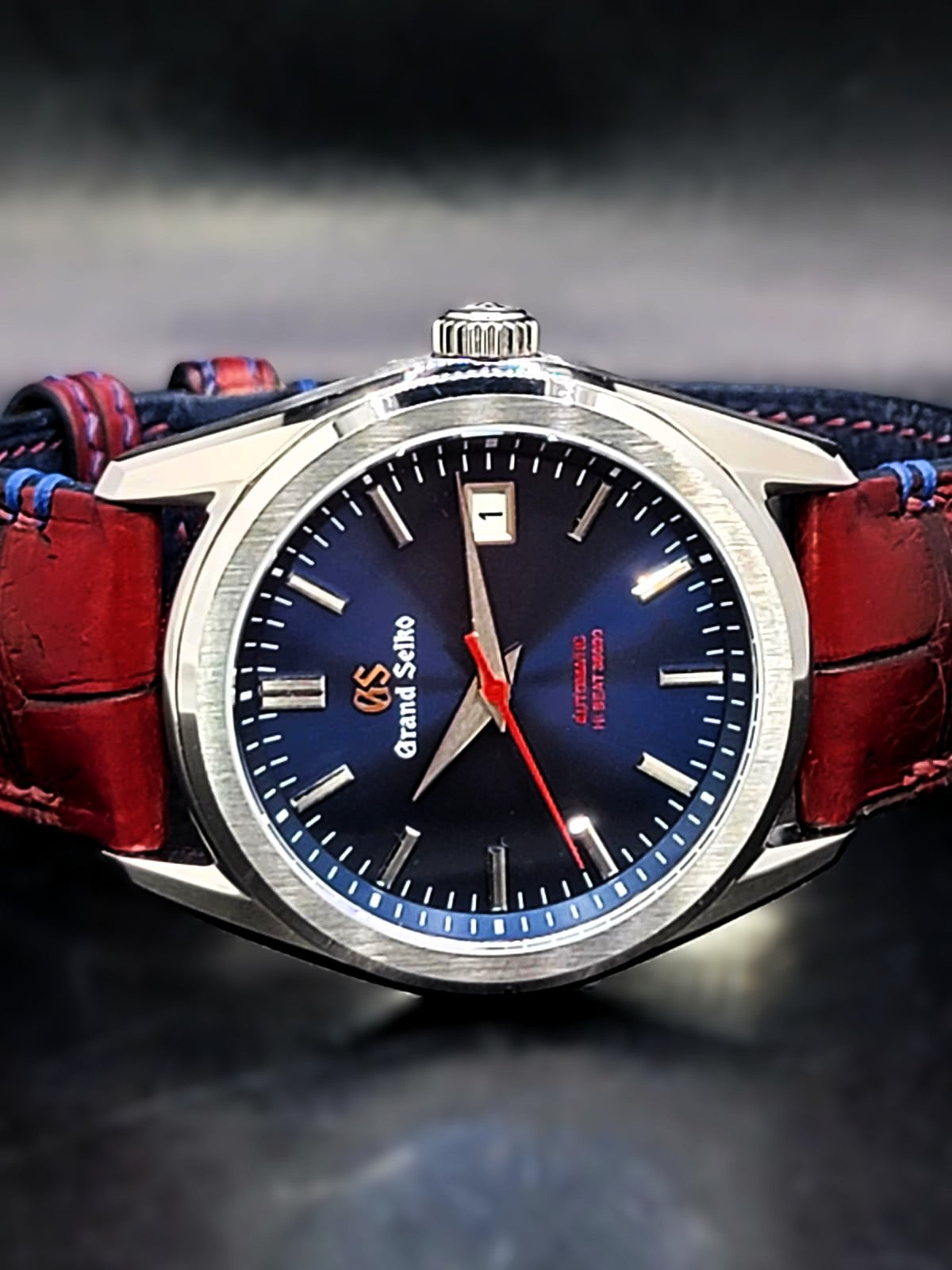 CUSTOM PREMIER MOD GRAND SEIKO - SUPERMAN L.E.- H.Q. CUSTOM HAND-MADE LEATHER
