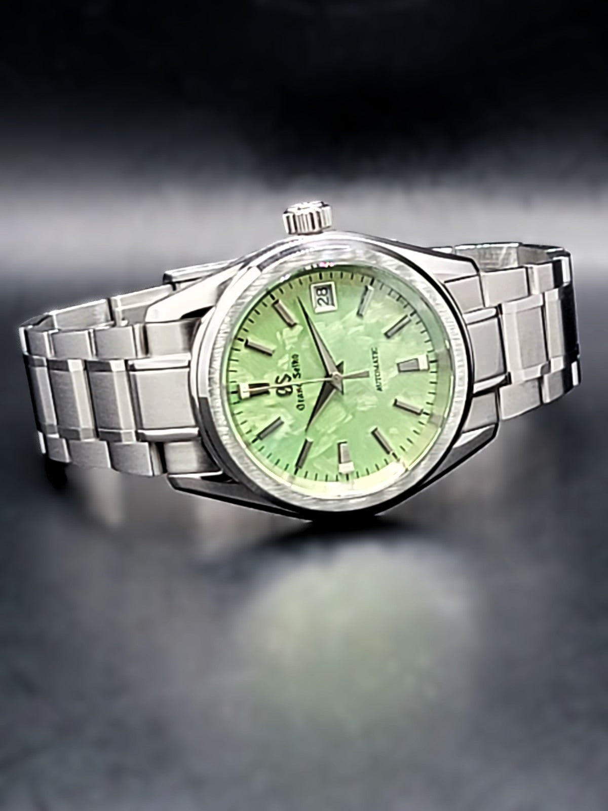 **LIMITED RUN** CUSTOM MOD GRAND SEIKO SHUNBUN - SPRING GREEN 38MM NH35 AUTO EXHIBITION CASEBACK **IN STOCK, SERIOUS INQUIRIES ONLY PLEASE!**