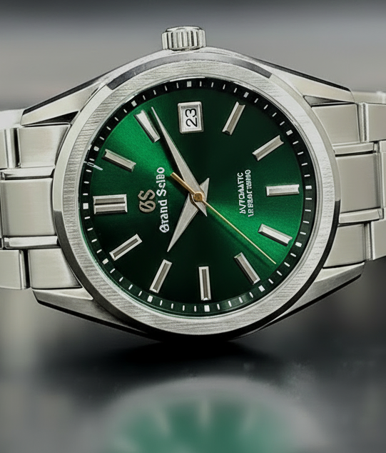 CUSTOM MOD GRAND SEIKO - HERITAGE - GREEN AND GOLD - AUTOMATIC WATCH