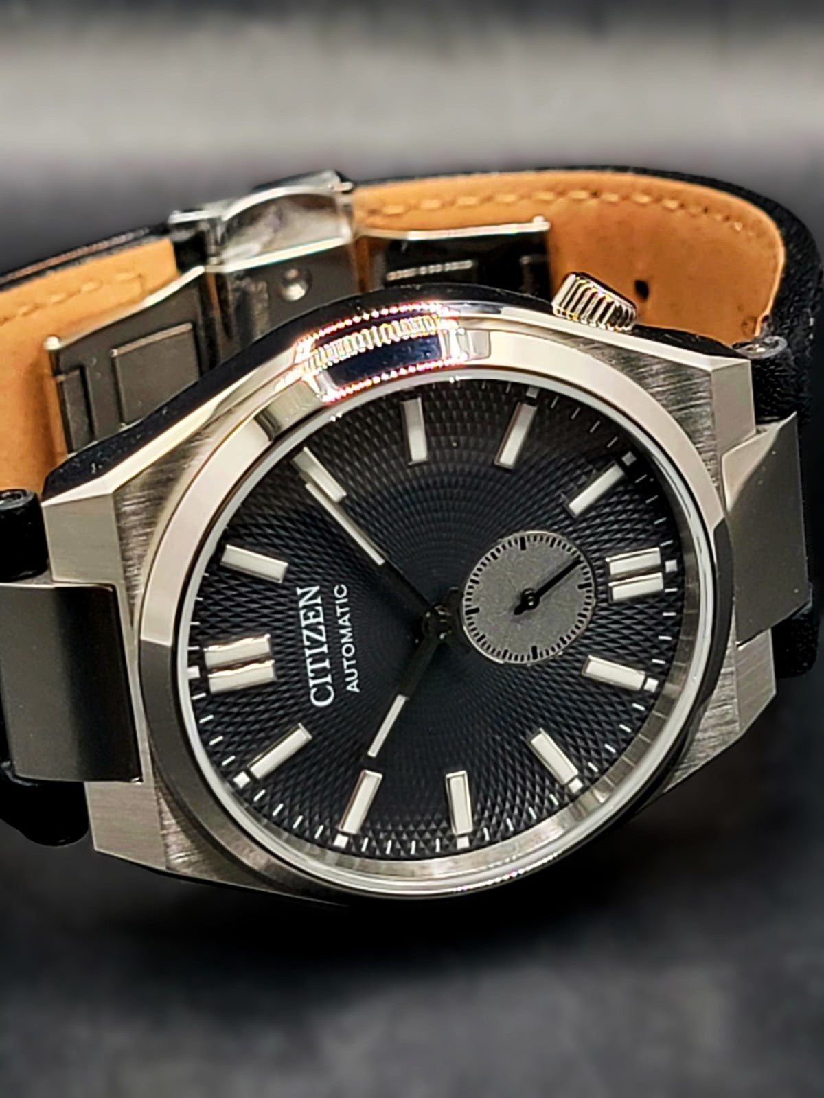 Citizen Black Mens Analogue Watch Tsuyosa NK5010-01H