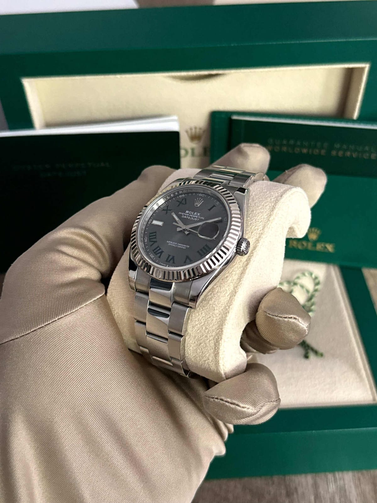 Rolex Datejust 41, Oystersteel and 18k White Gold, 41mm, Ref# 126334-0021