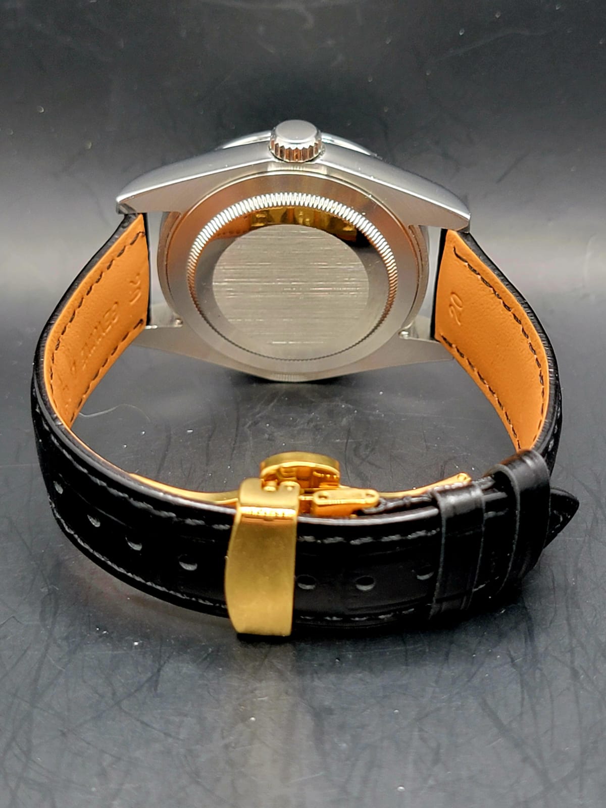 CUSTOM MOD (GRAND SEIKO HERITAGE) BLACK AND GOLD STARBUST DIAL AUTO NH35A MOVEMENT NEW (Copy)