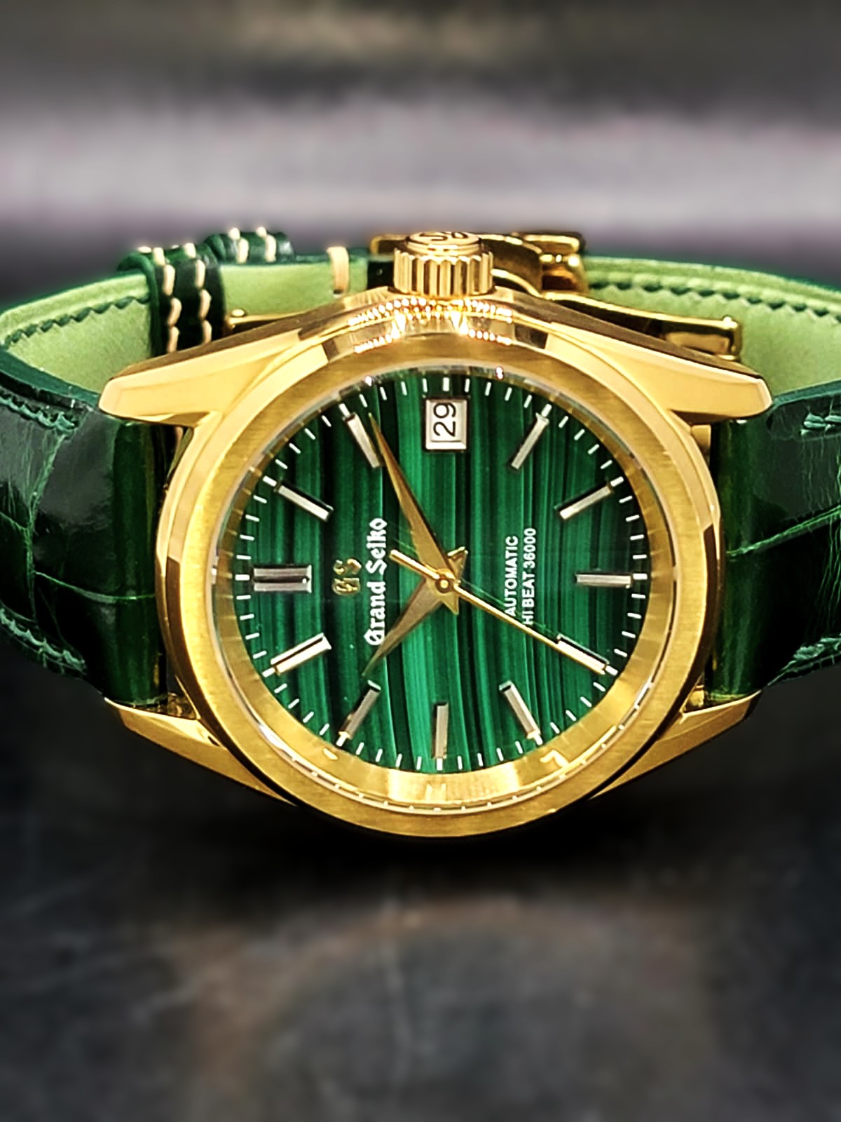 **BRAND NEW PREMIER** CUSTOM MOD 38MM (GRAND SEIKO NATURES GREENSCAPE) NATURAL STONE DIAL AUTOMATIC NEW **BUILD TO ORDER, SERIOUS INQUIRES ONLY PLEASE**