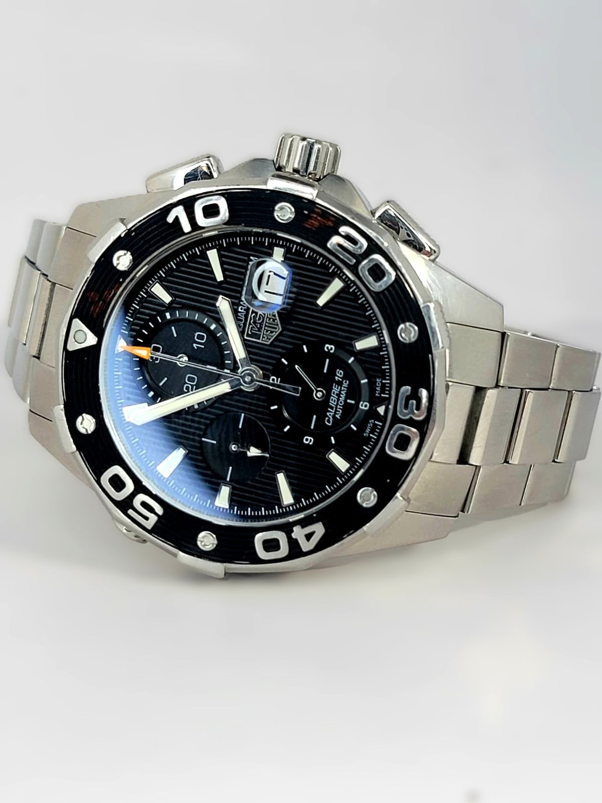 Tag Heuer Aquaracer CAJ2110 Automatic Chronograph Dive Sport Wrist Watch w/Box