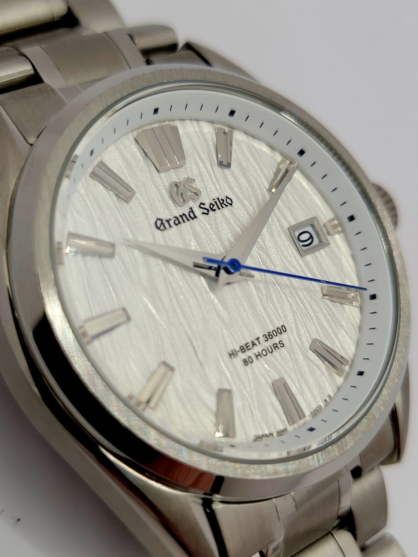 CUSTOM MOD (GRAND SEIKO HERITAGE ) WHITE TEXTURED DIAL AUTOMATIC NH35A MOVEMENT W/ OPEN BACK NEW