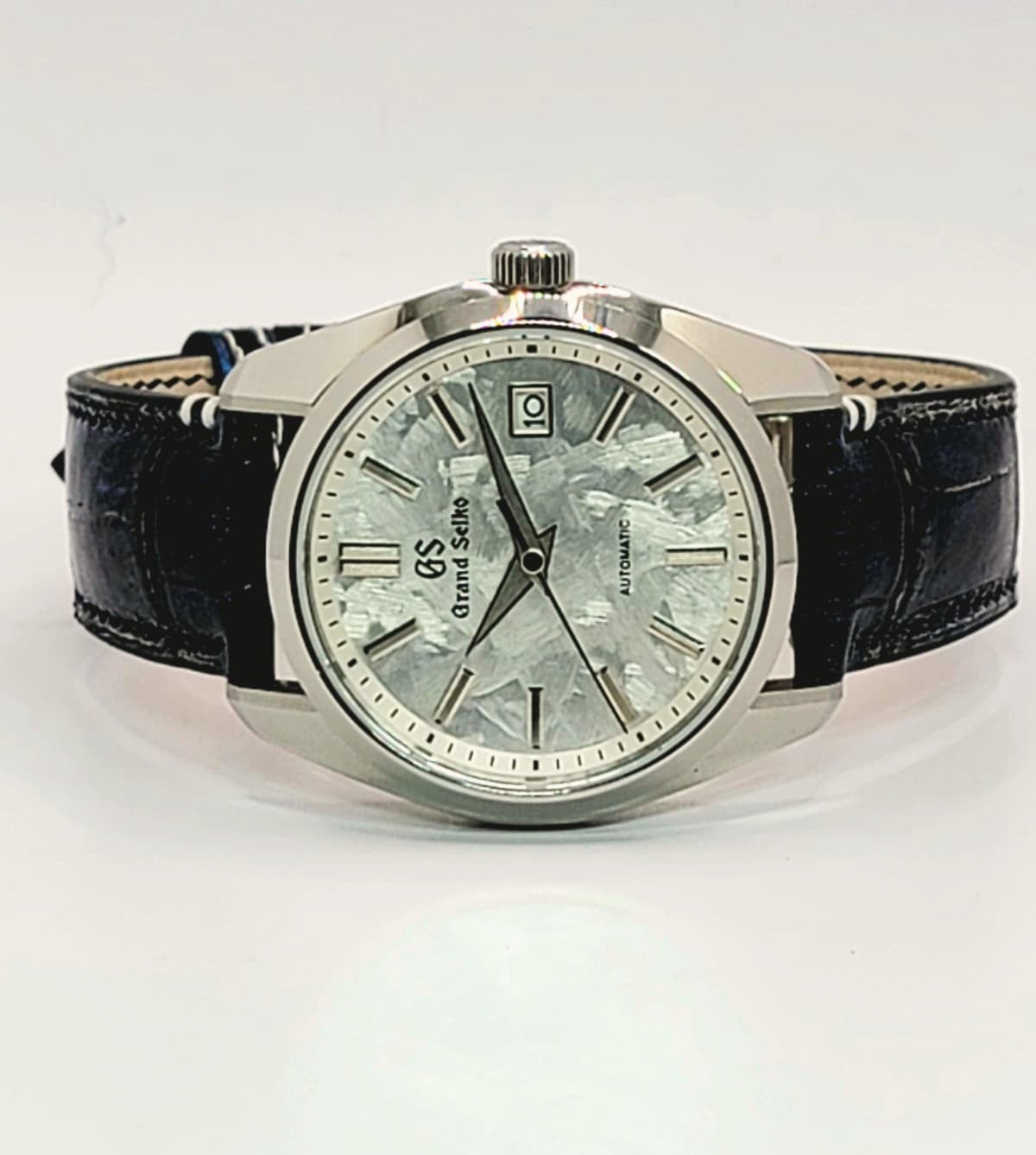 CUSTOM MOD Grand Seiko Shunbun Series with L.E. Hand Made Galaxy Blue Leather - Automatic