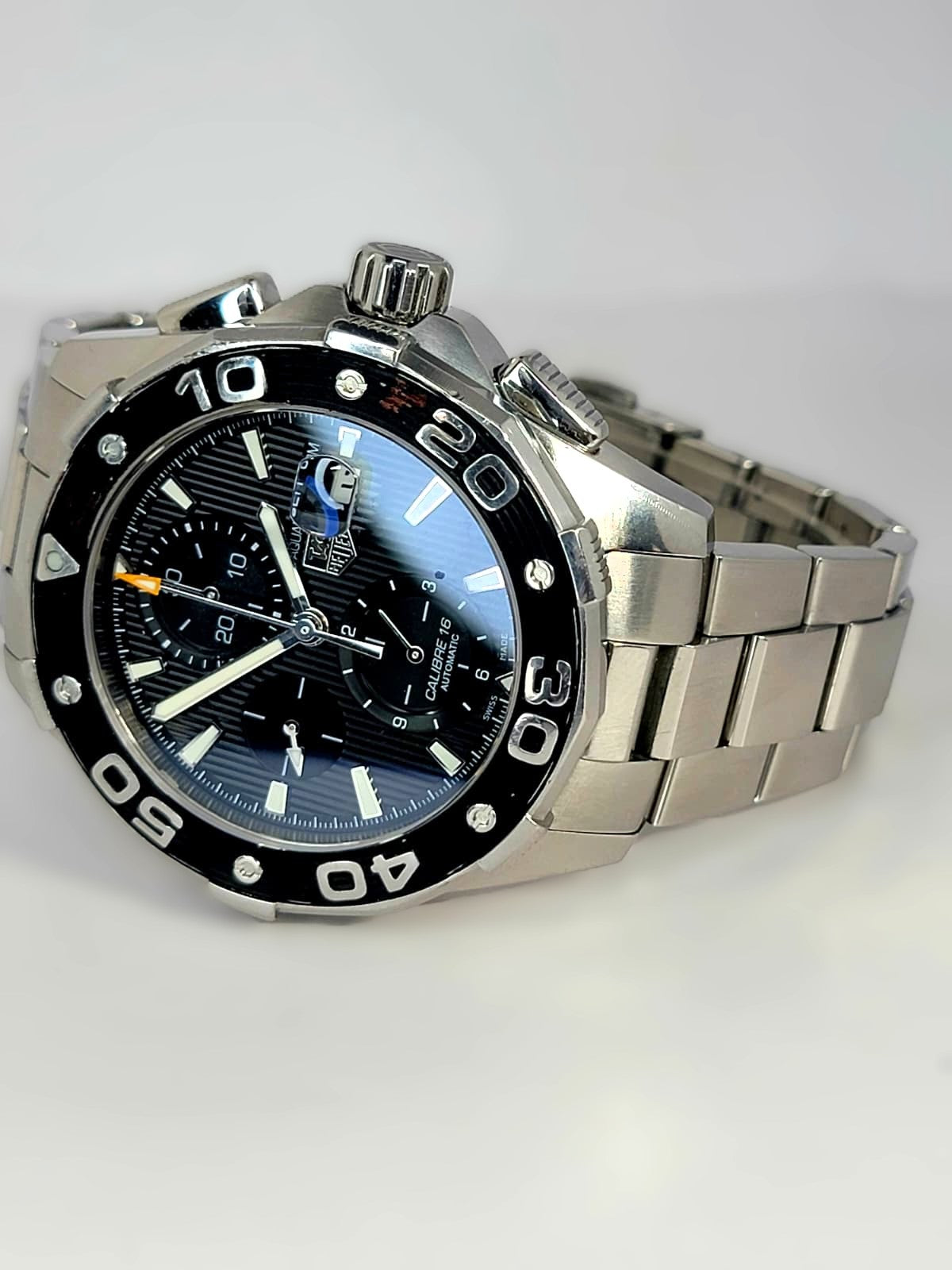 Tag Heuer Aquaracer CAJ2110 Automatic Chronograph Dive Sport Wrist Watch w/Box